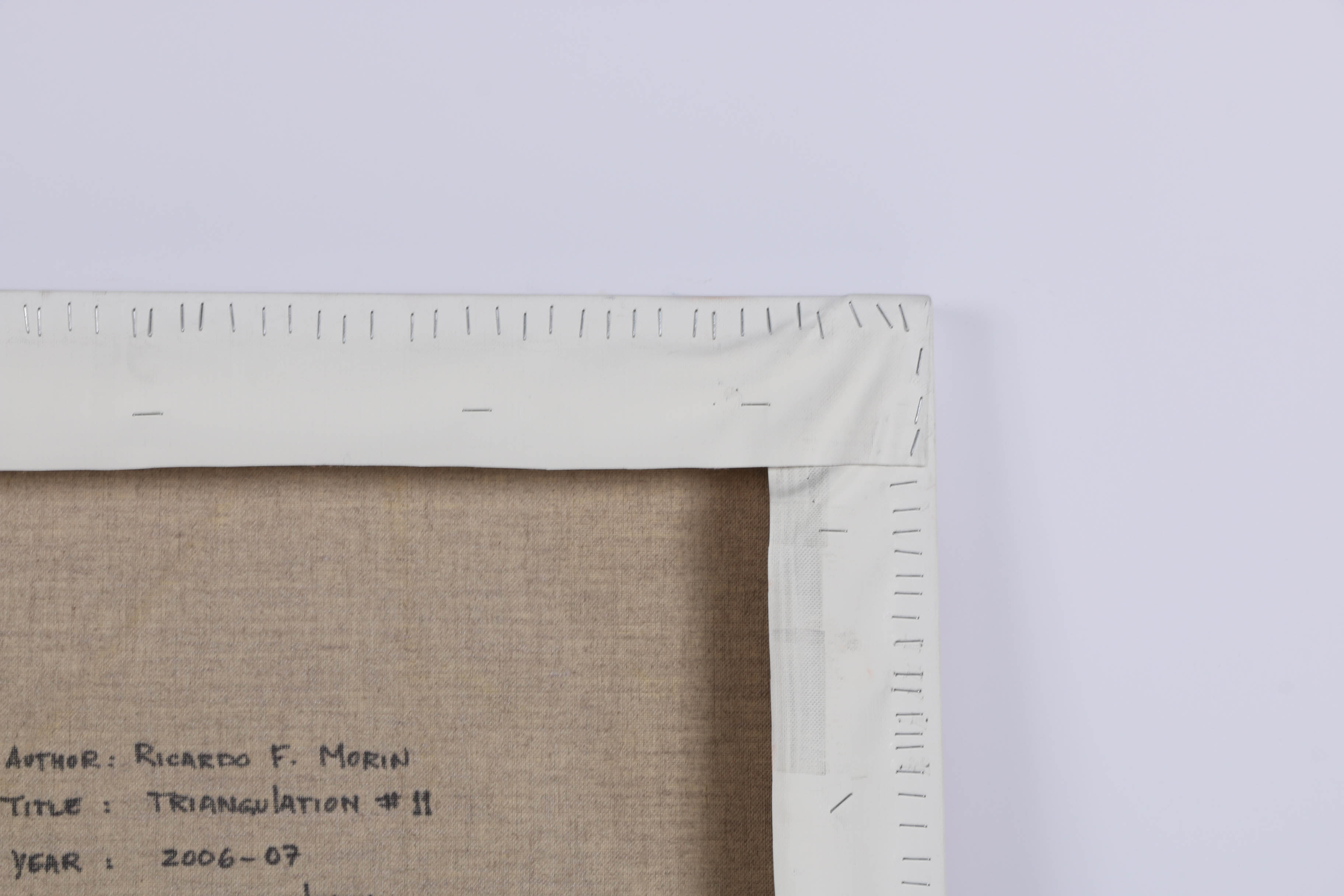 Ricardo Morin Oil Painting on Linen "Triangulation Series No. 11"