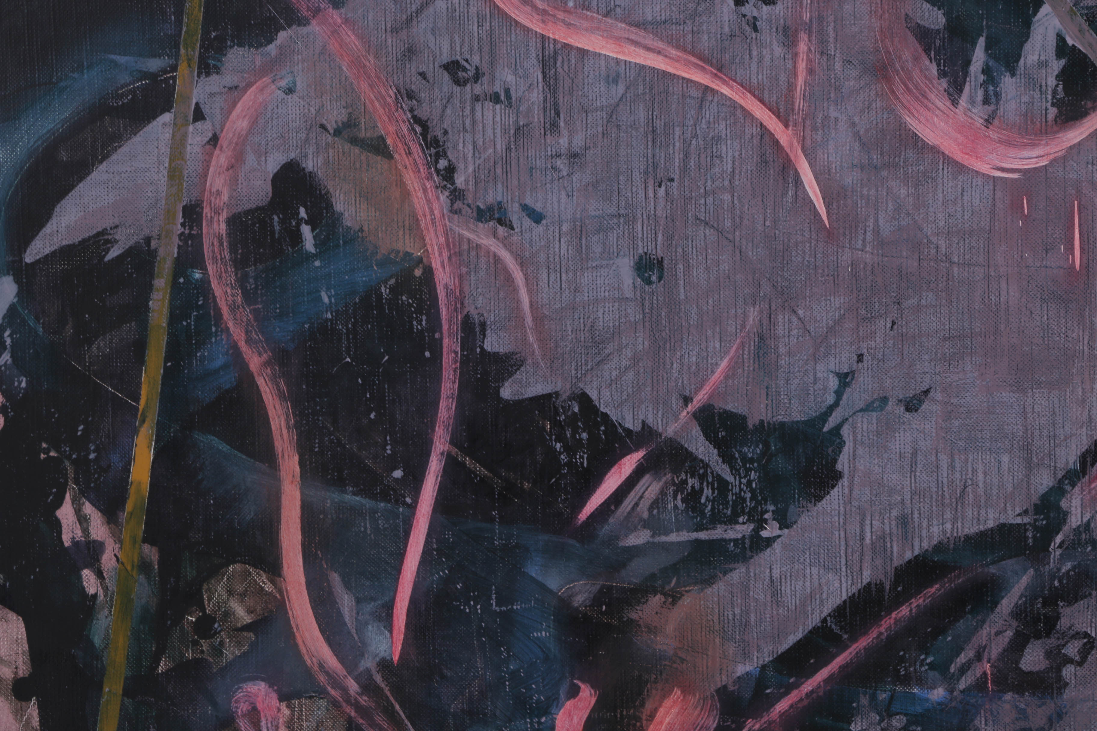 Ricardo Morin Oil Painting on Canvas "Triangulation Series No. 13"