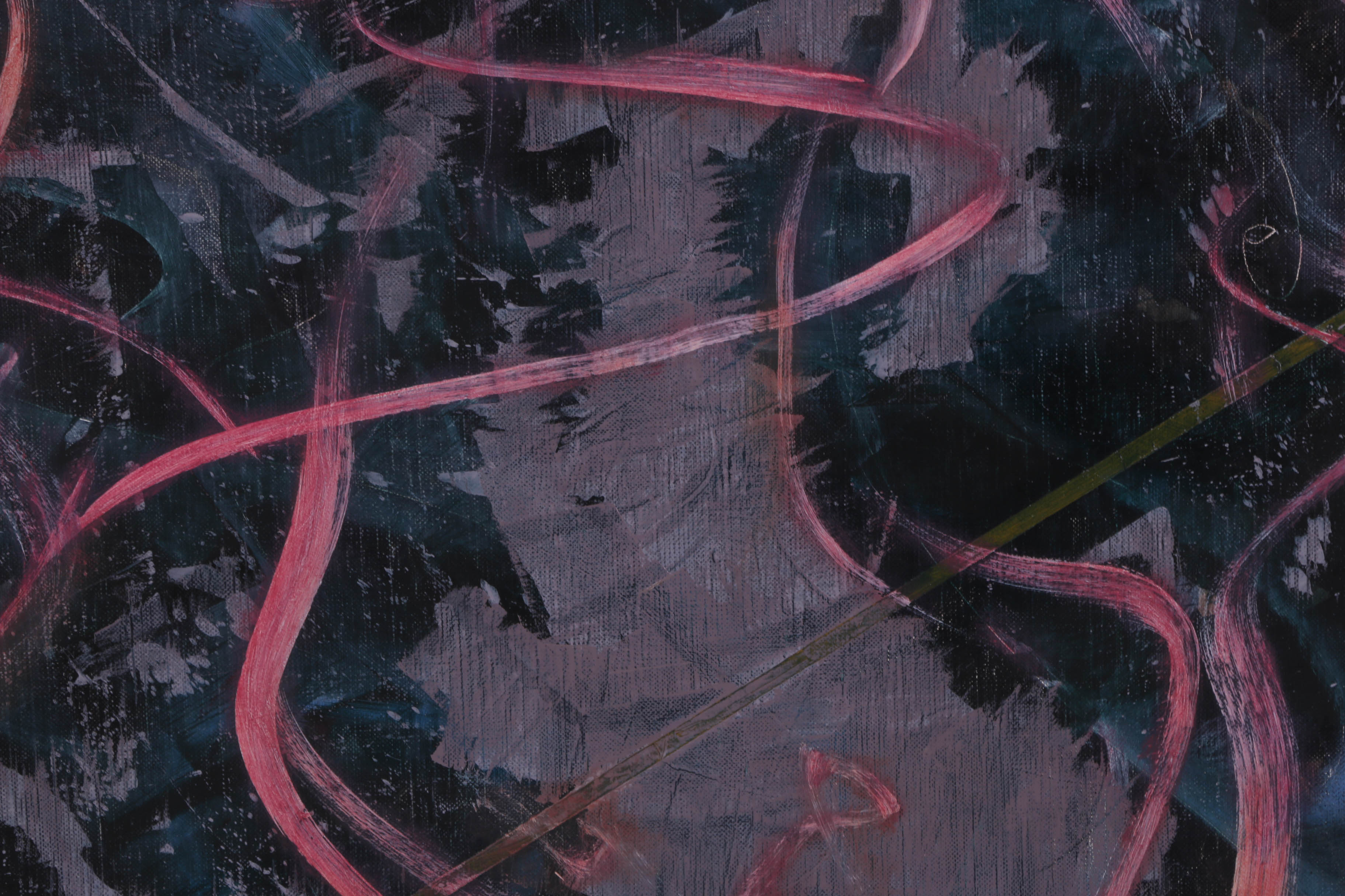 Ricardo Morin Oil Painting on Canvas "Triangulation Series No. 13"