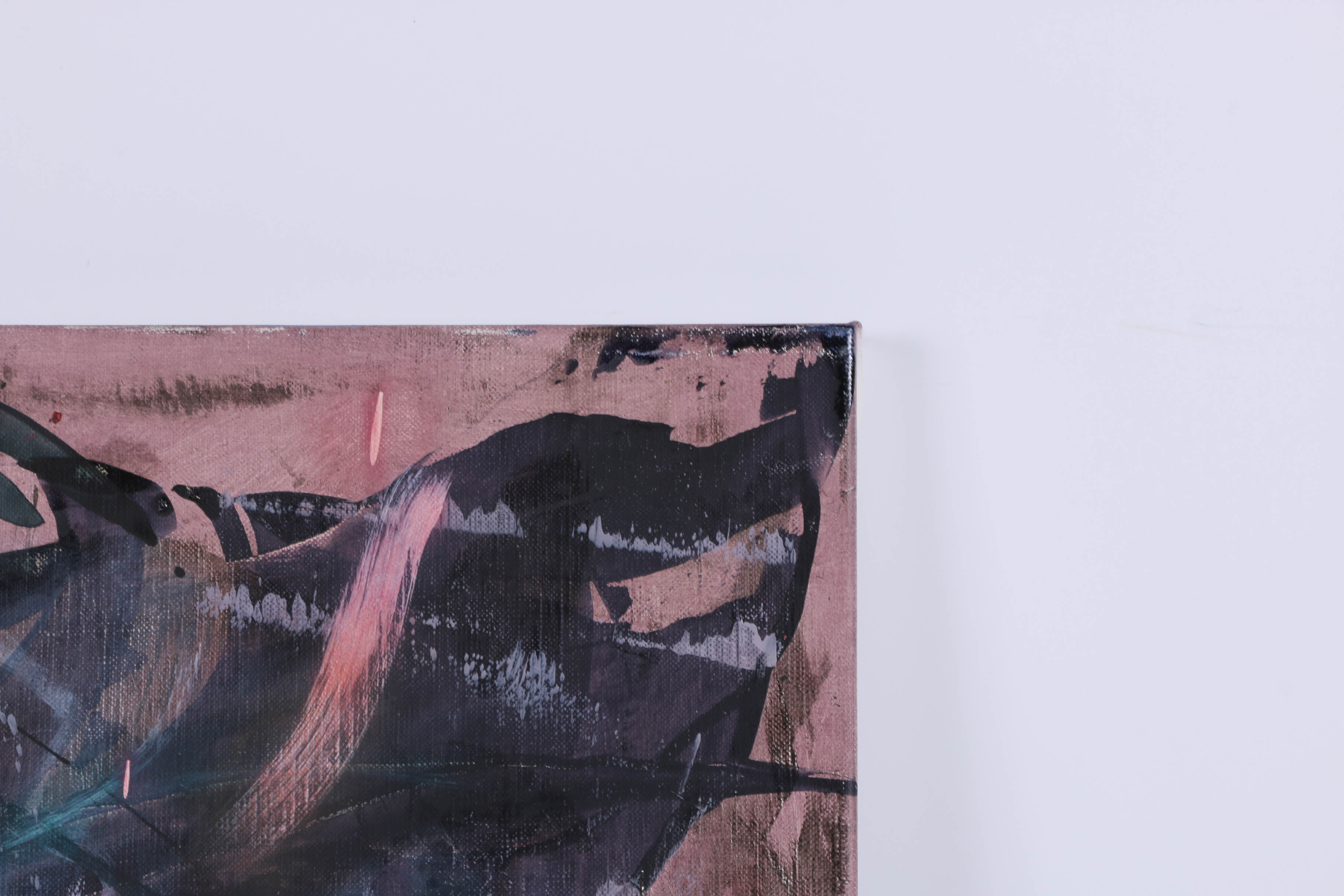 Ricardo Morin Oil Painting on Canvas "Triangulation Series No. 13"