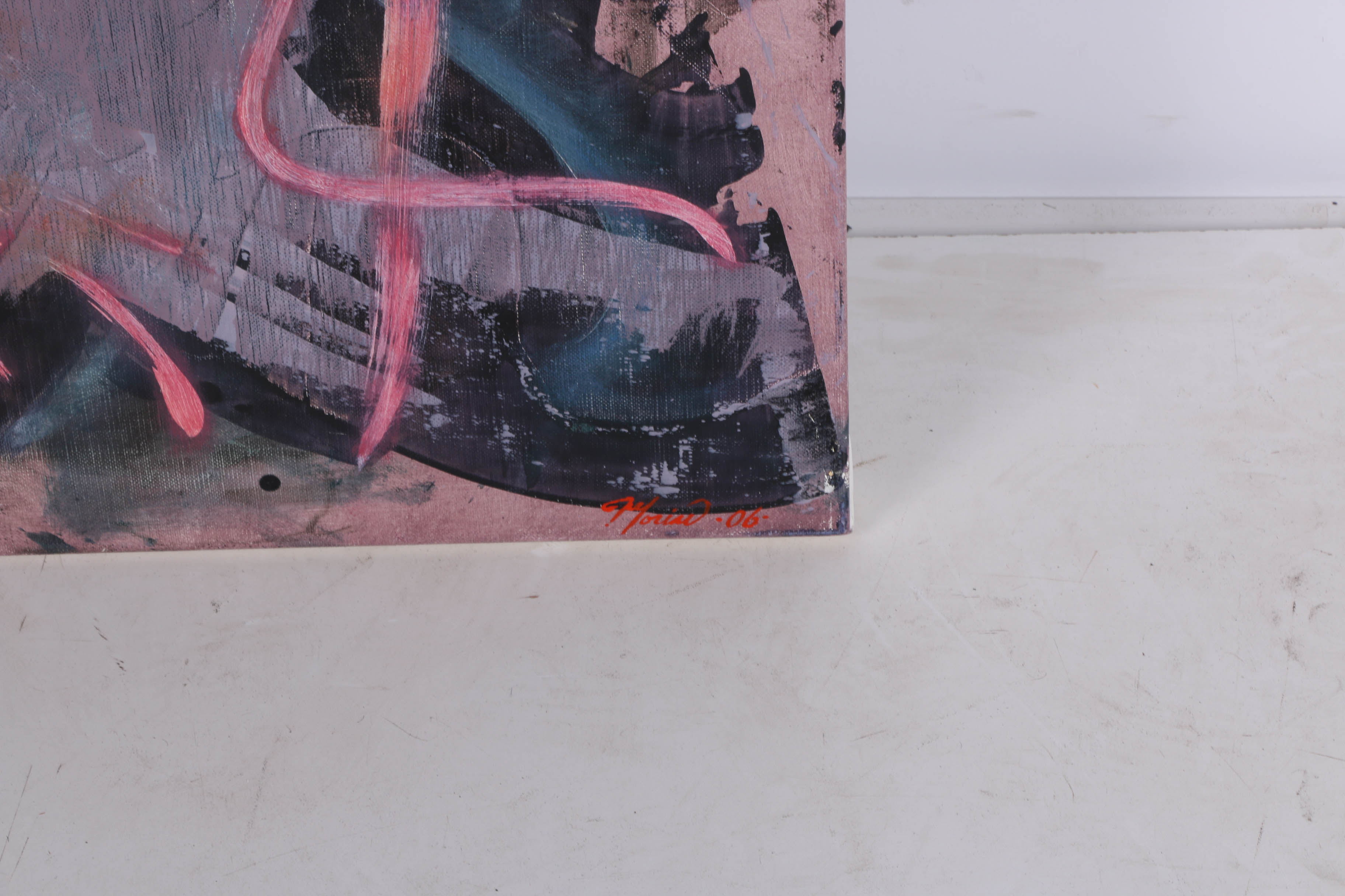 Ricardo Morin Oil Painting on Canvas "Triangulation Series No. 13"