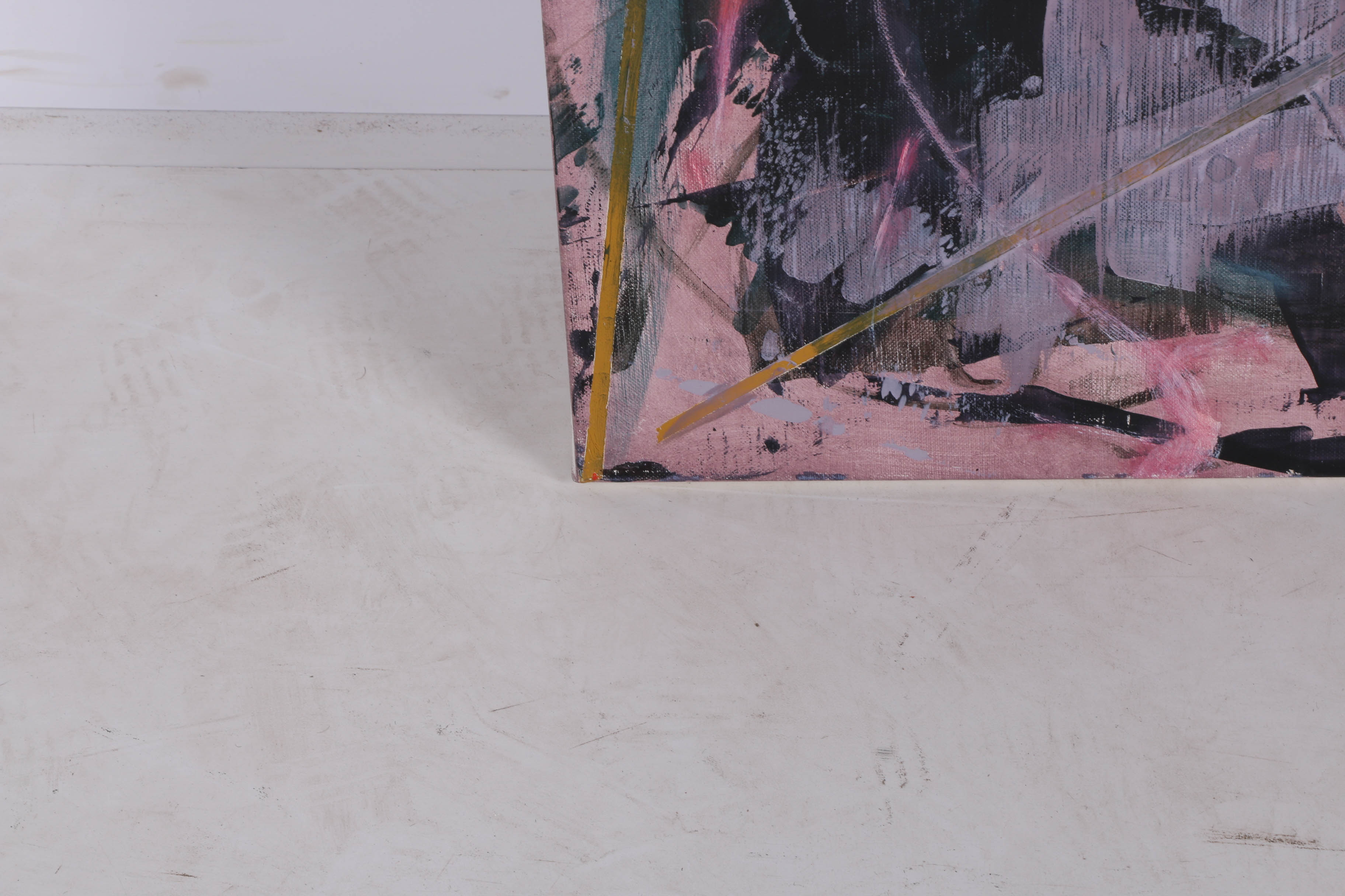 Ricardo Morin Oil Painting on Canvas "Triangulation Series No. 13"