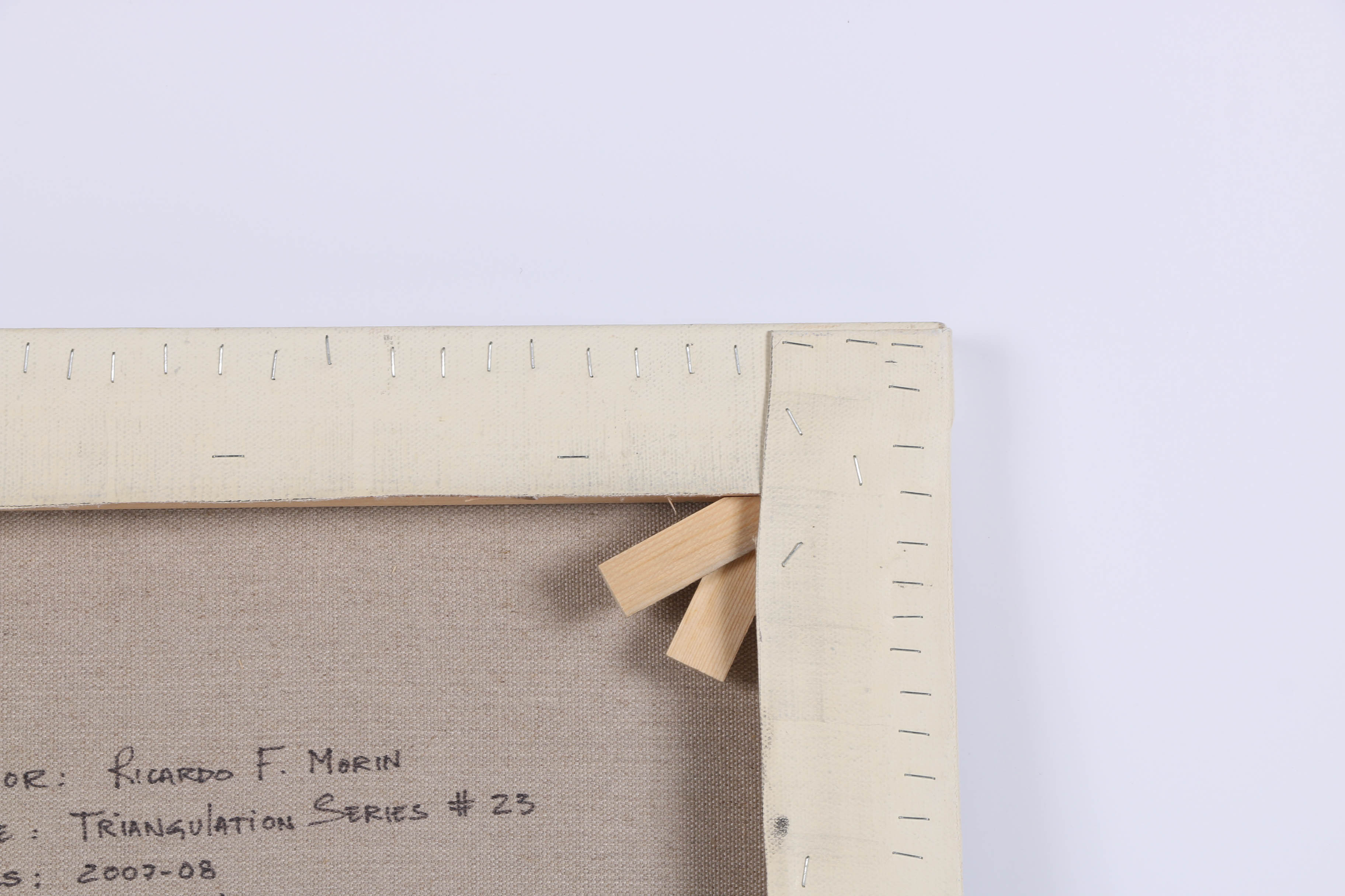 Ricardo Morin Oil Painting on Linen "Triangulation Series No 23"