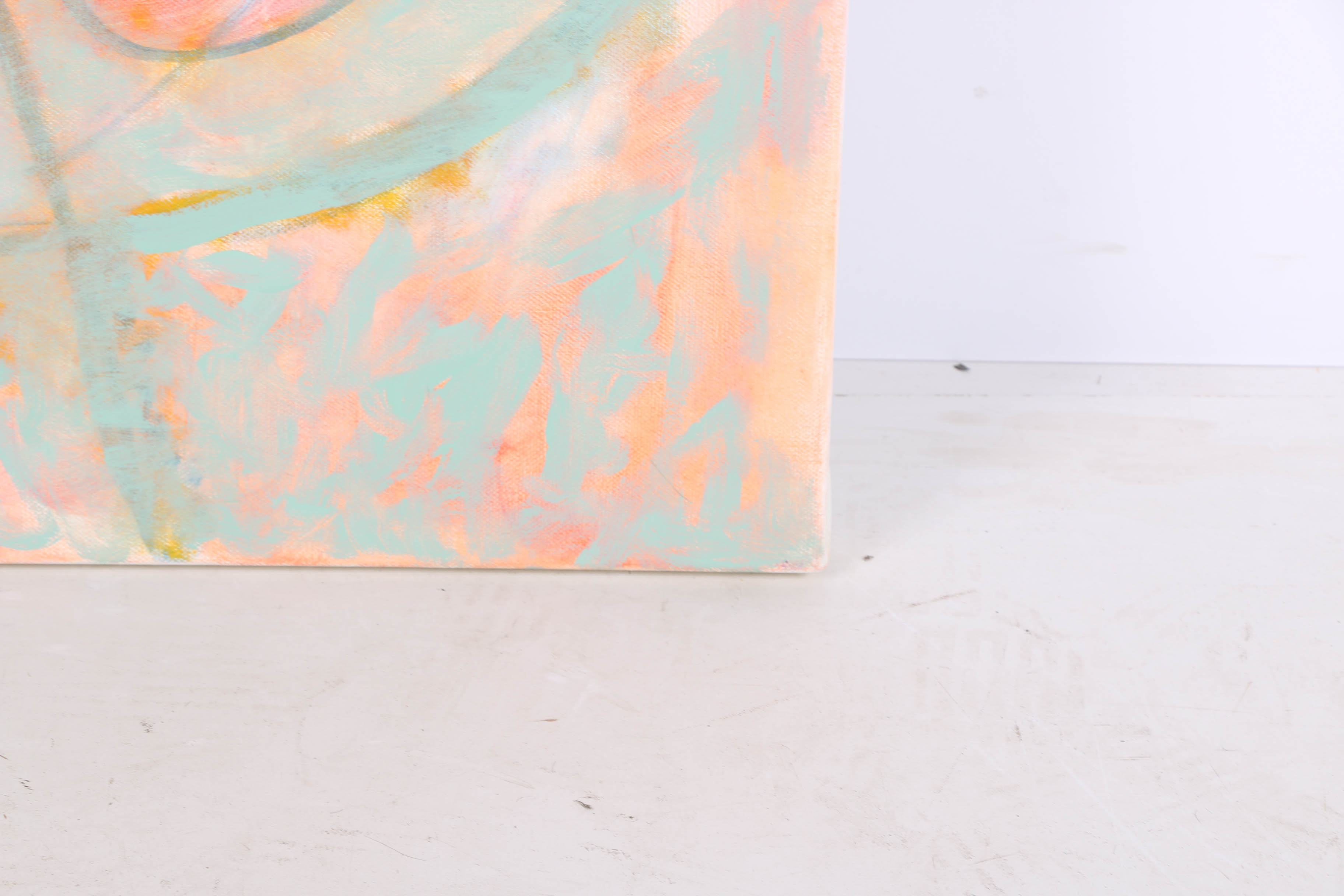 Ricardo Morin Oil Painting on Linen "Triangulation Series No. 28"