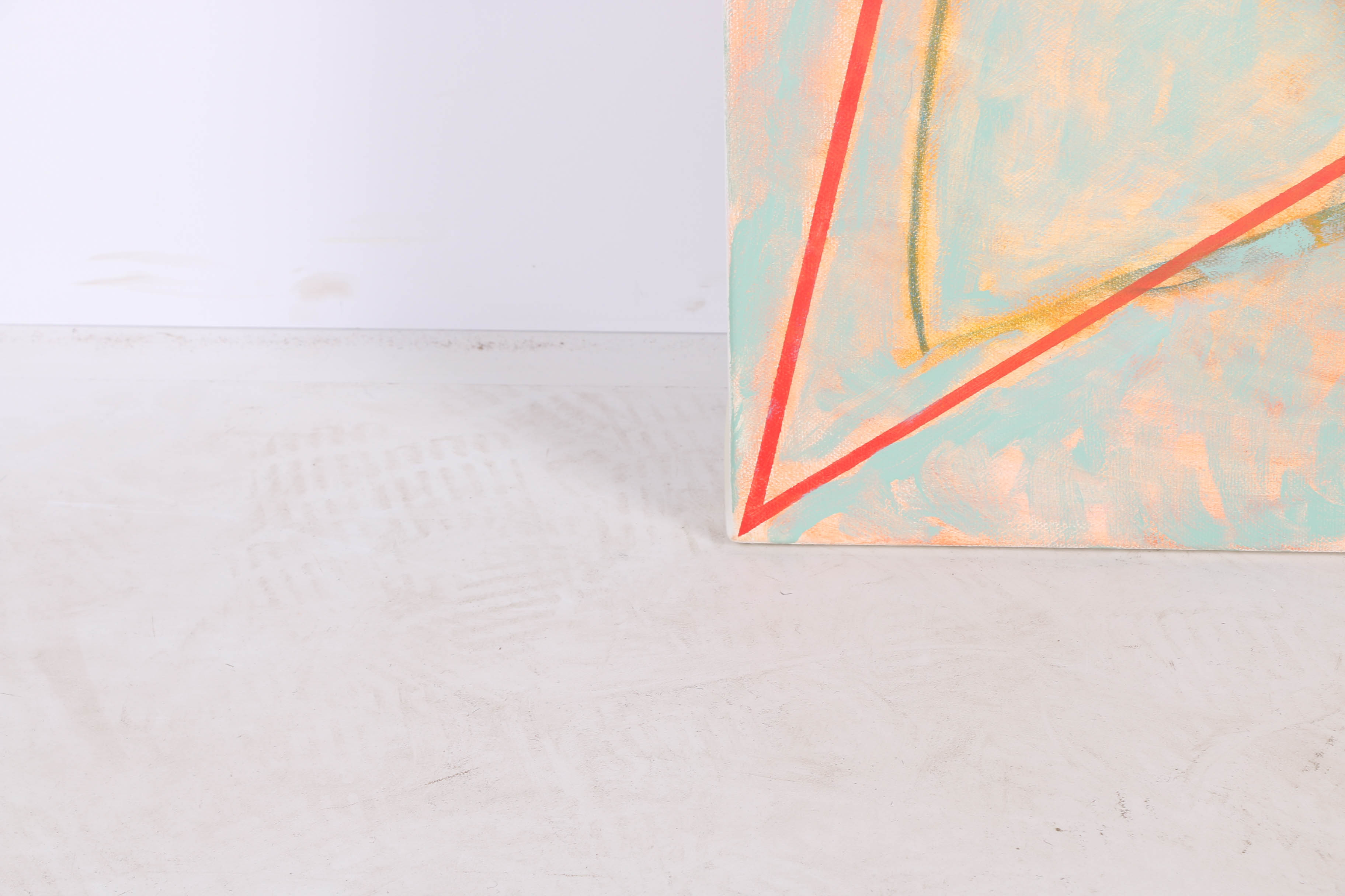 Ricardo Morin Oil Painting on Linen "Triangulation Series No. 28"