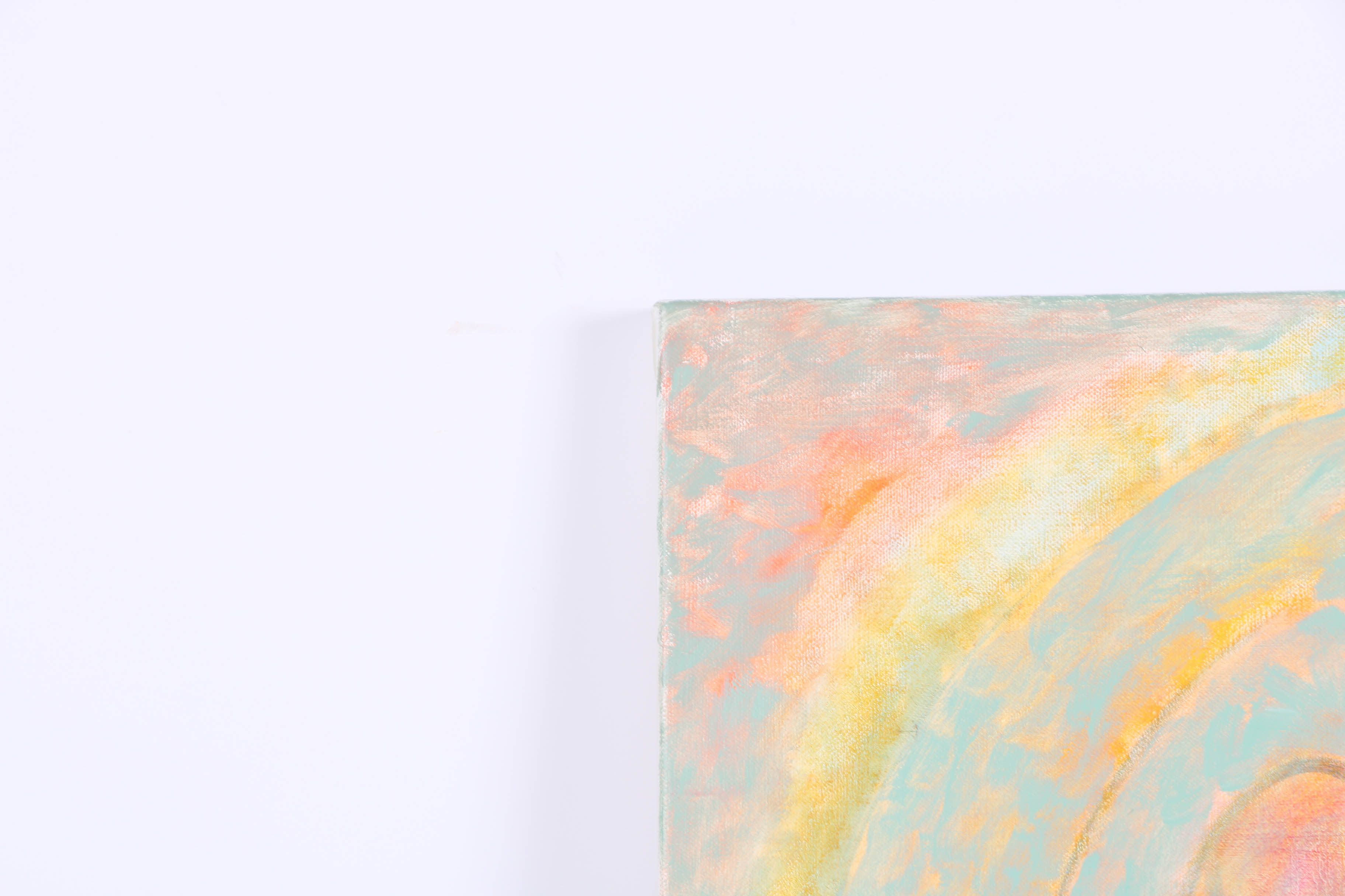 Ricardo Morin Oil Painting on Linen "Triangulation Series No. 28"