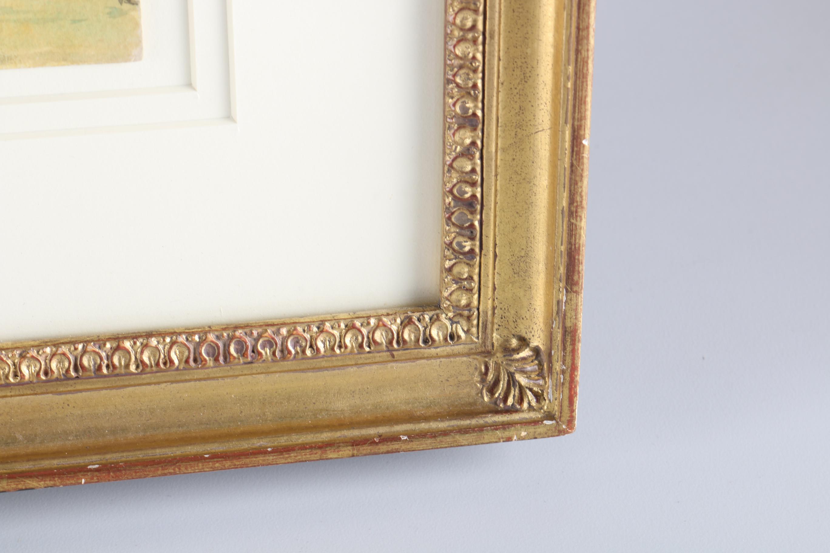 Charles DeWolf Brownell Watercolor Painting on Paper  "St. Raphael, Fregils in the Distance"