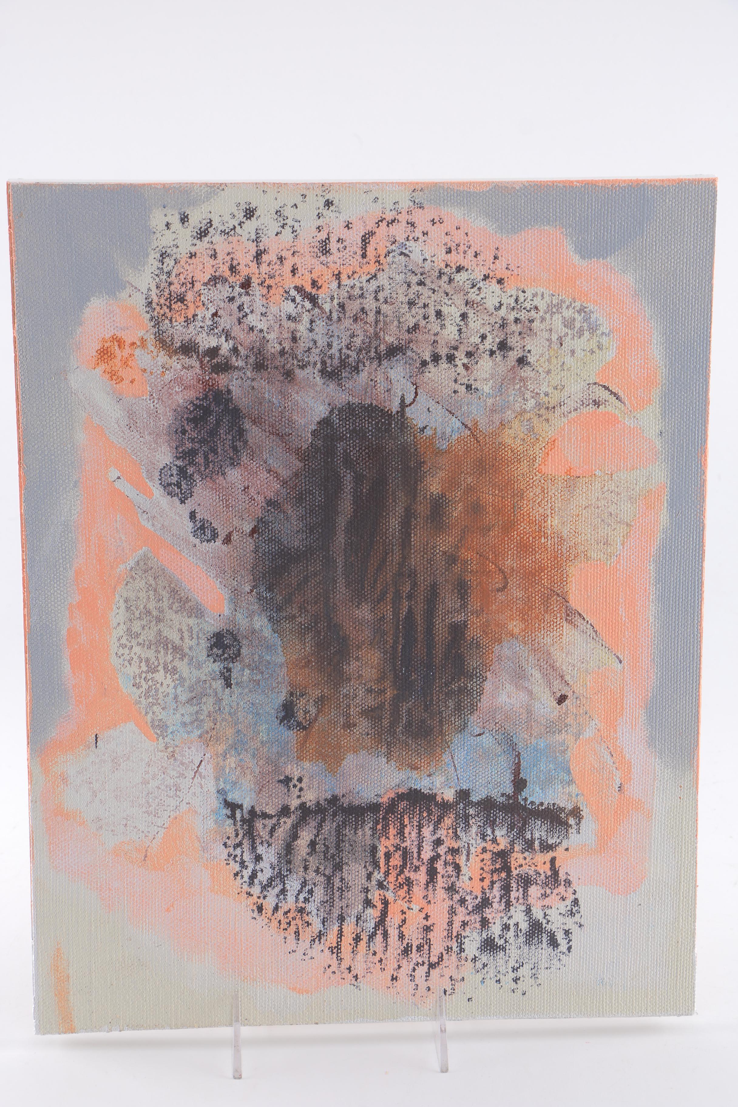 Ricardo Morin Oil Painting on Linen Affixed to Board "Still Eight"