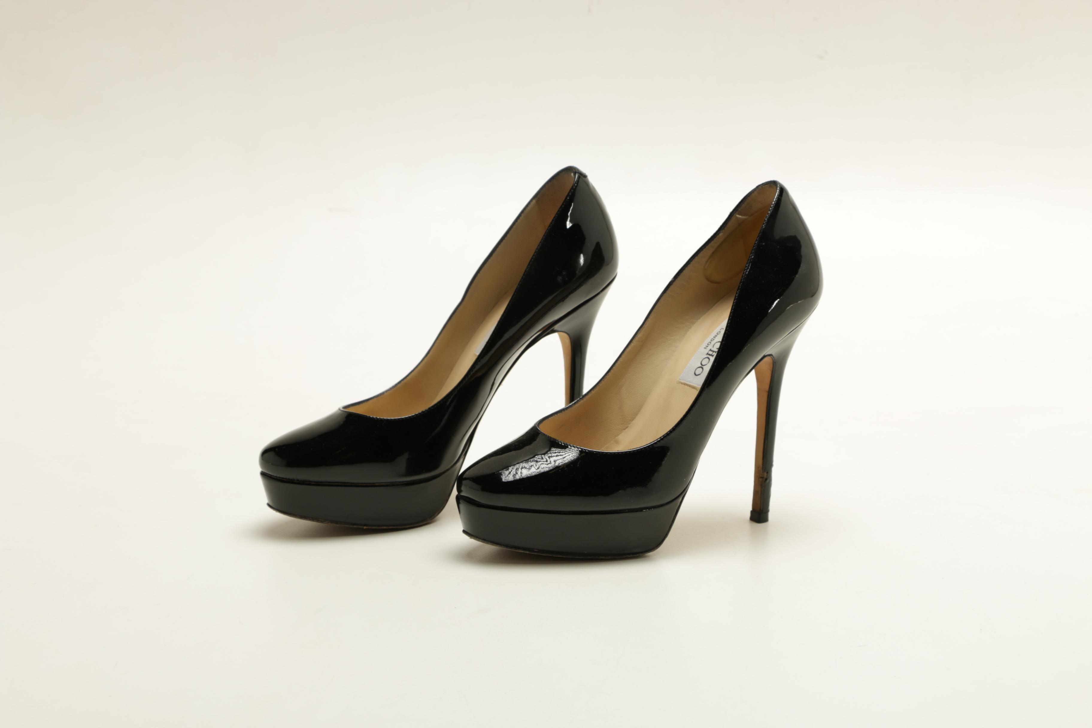 Women's Jimmy Choo Eros Black Patent Pumps