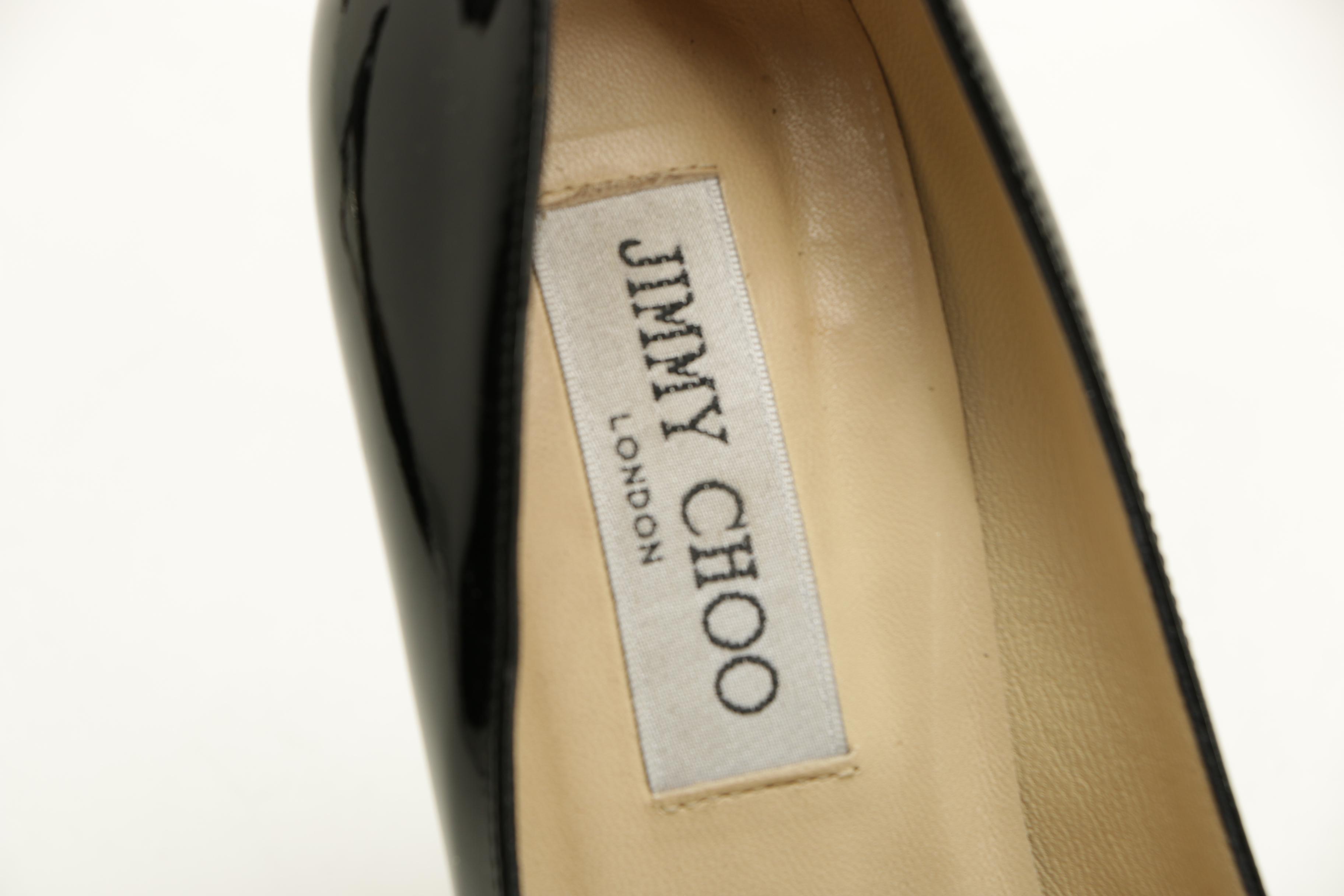 Women's Jimmy Choo Eros Black Patent Pumps