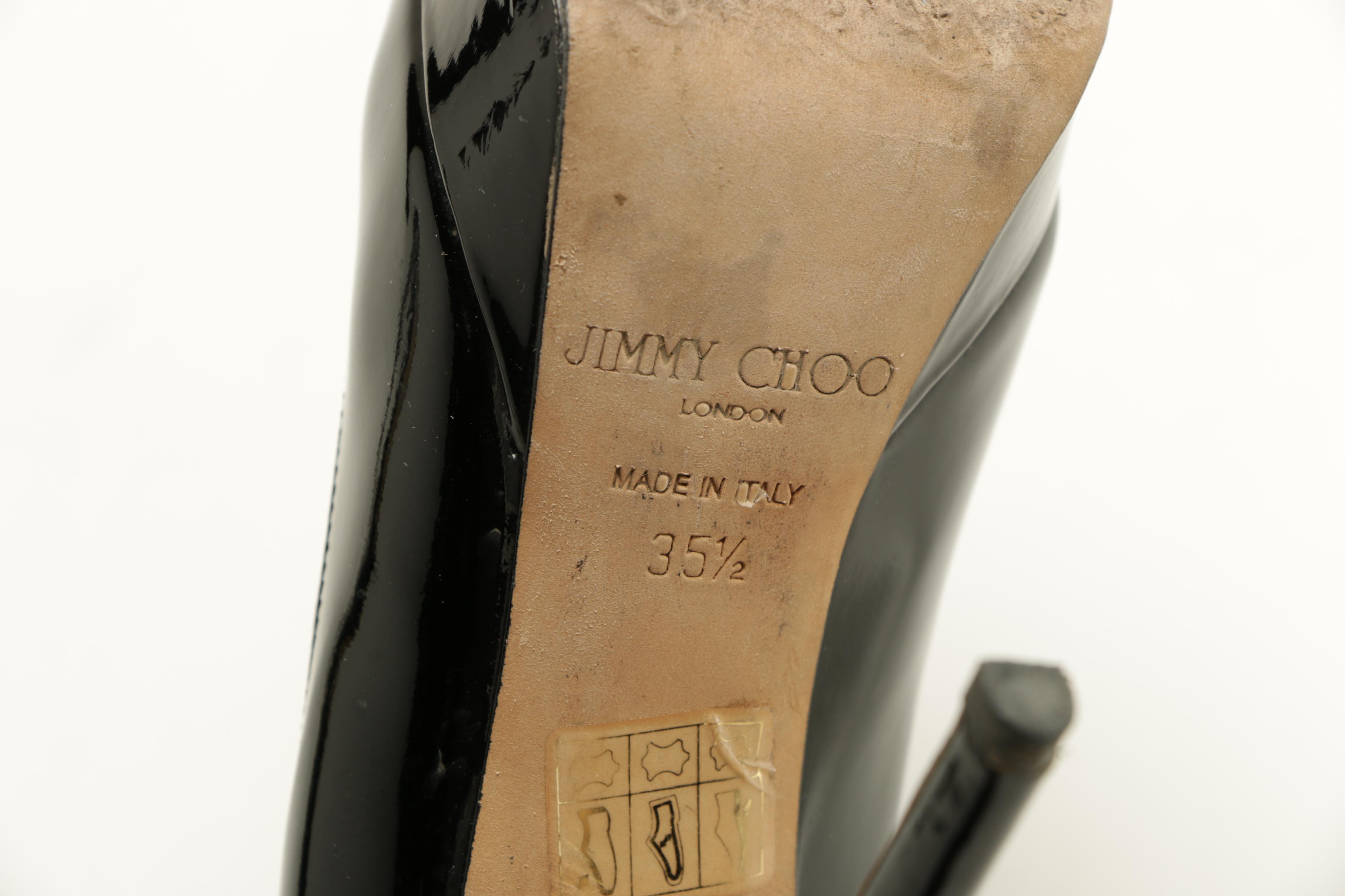 Women's Jimmy Choo Eros Black Patent Pumps