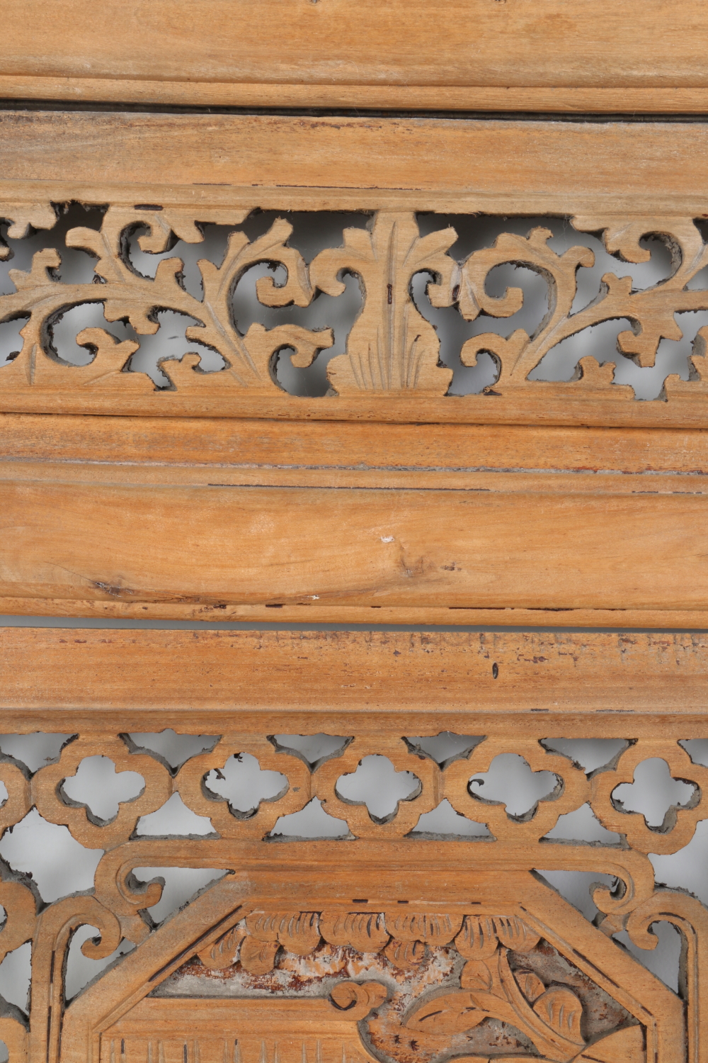 Pair of Carved Wood Chinese Shutters
