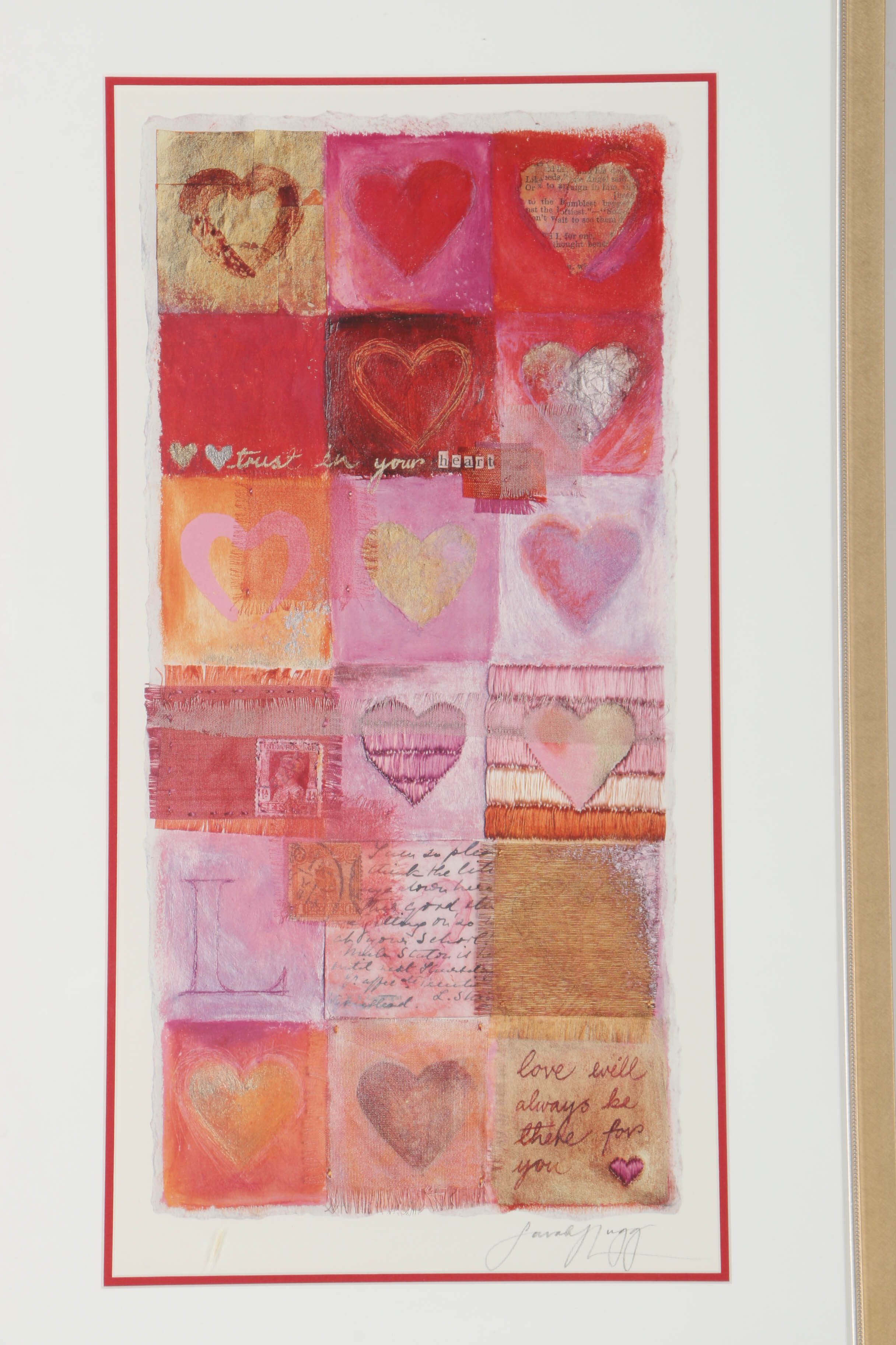 Sarah Lugg Offset Lithograph "Trust in Your Heart"