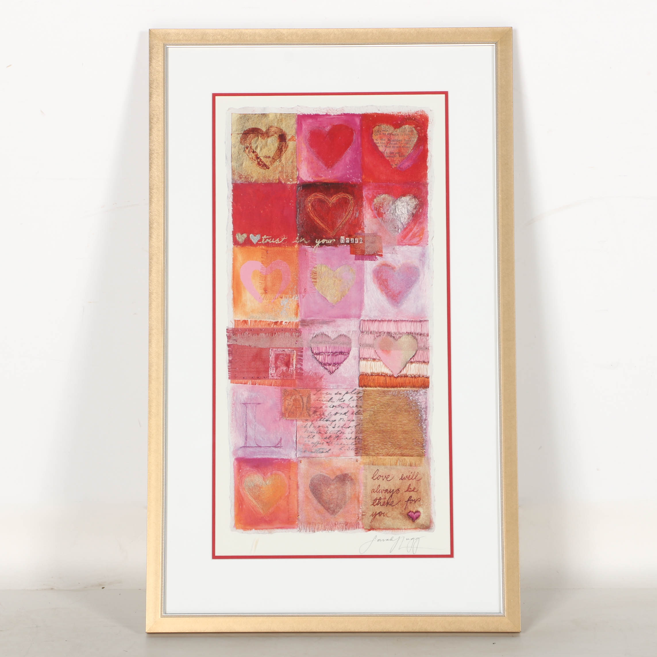 Sarah Lugg Offset Lithograph "Trust in Your Heart"