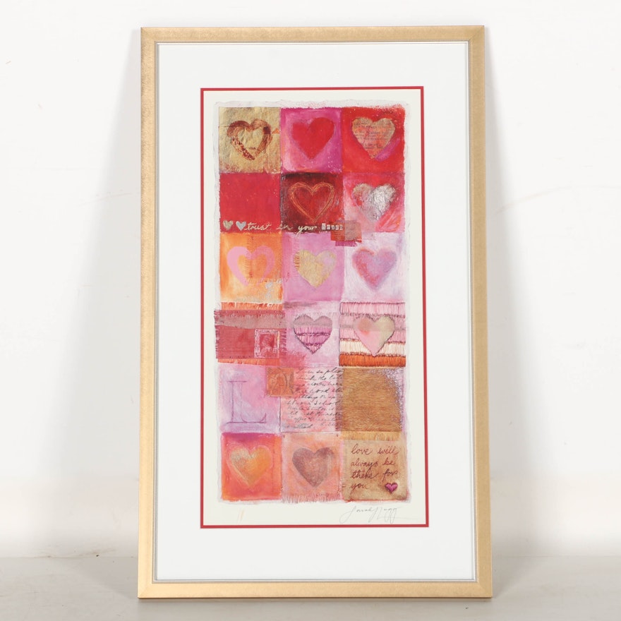 Sarah Lugg Offset Lithograph "Trust in Your Heart"