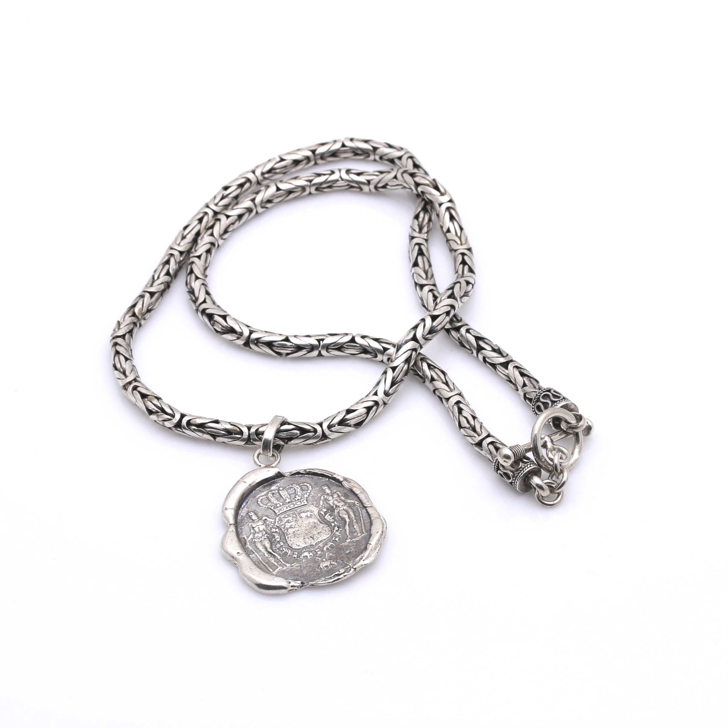 Sterling Silver Bali Necklace and Pendant
