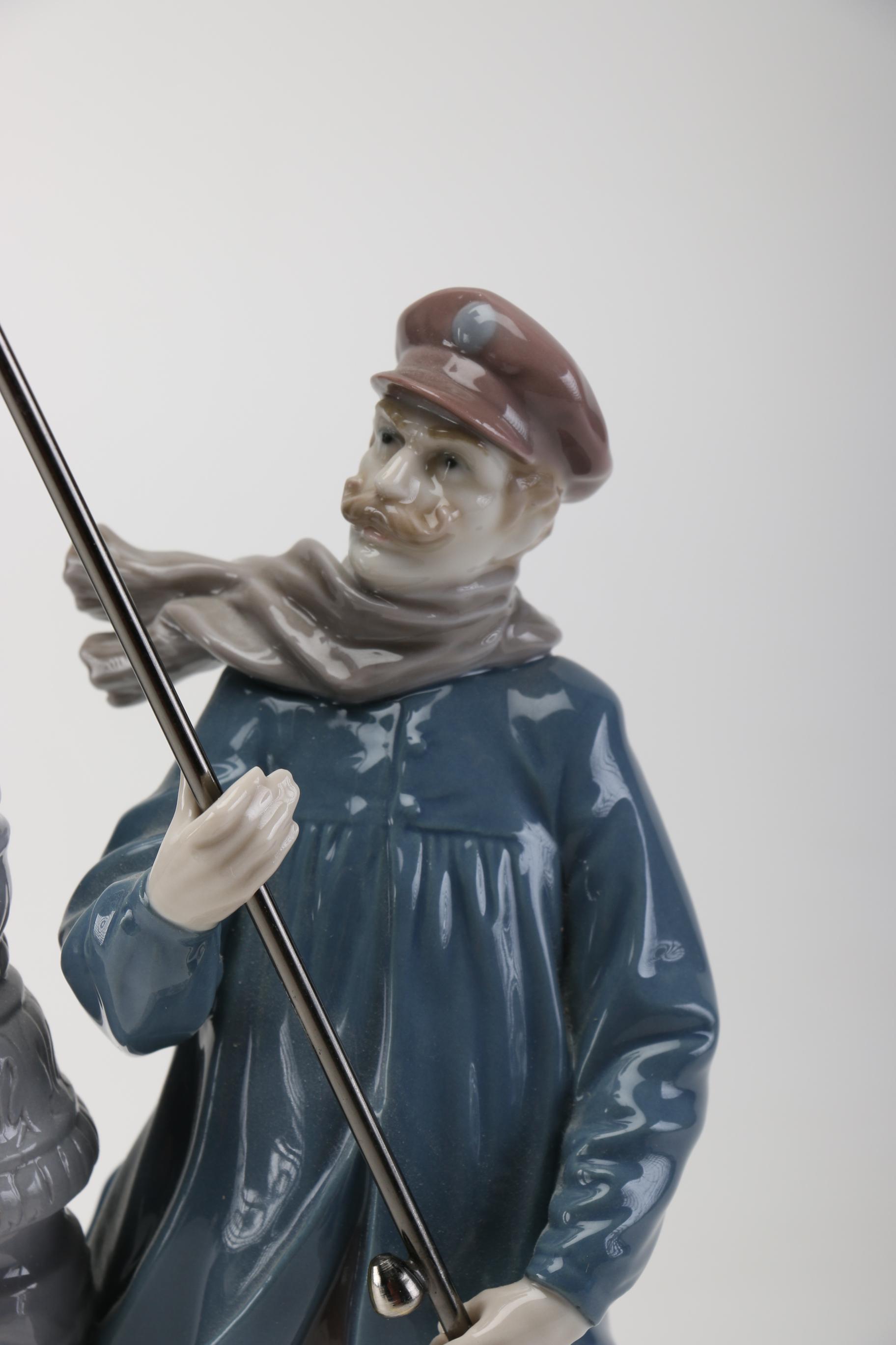 Lladró "Lamp Lighter" Porcelain Figurine