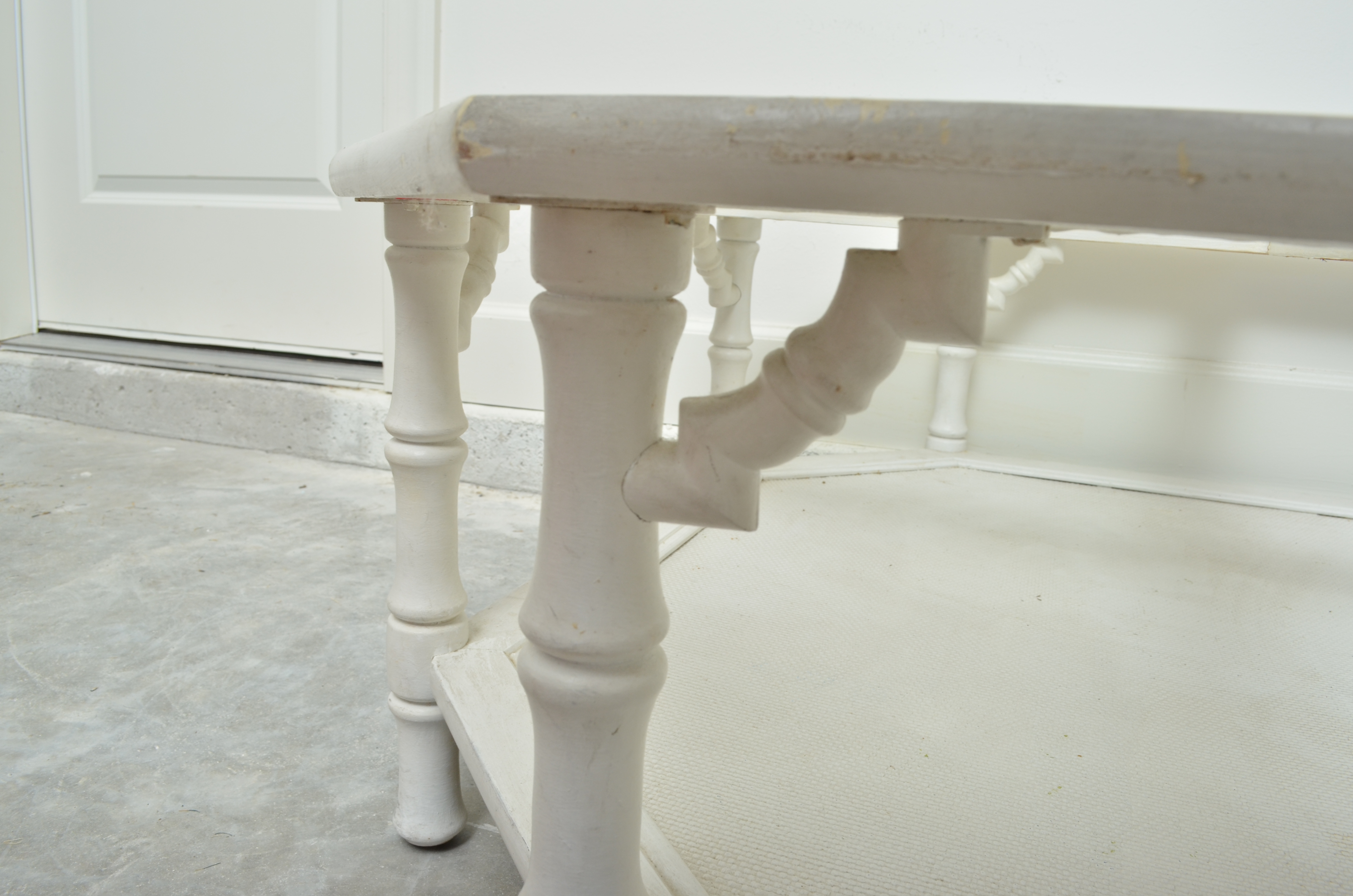 White Octagon Coffee Table