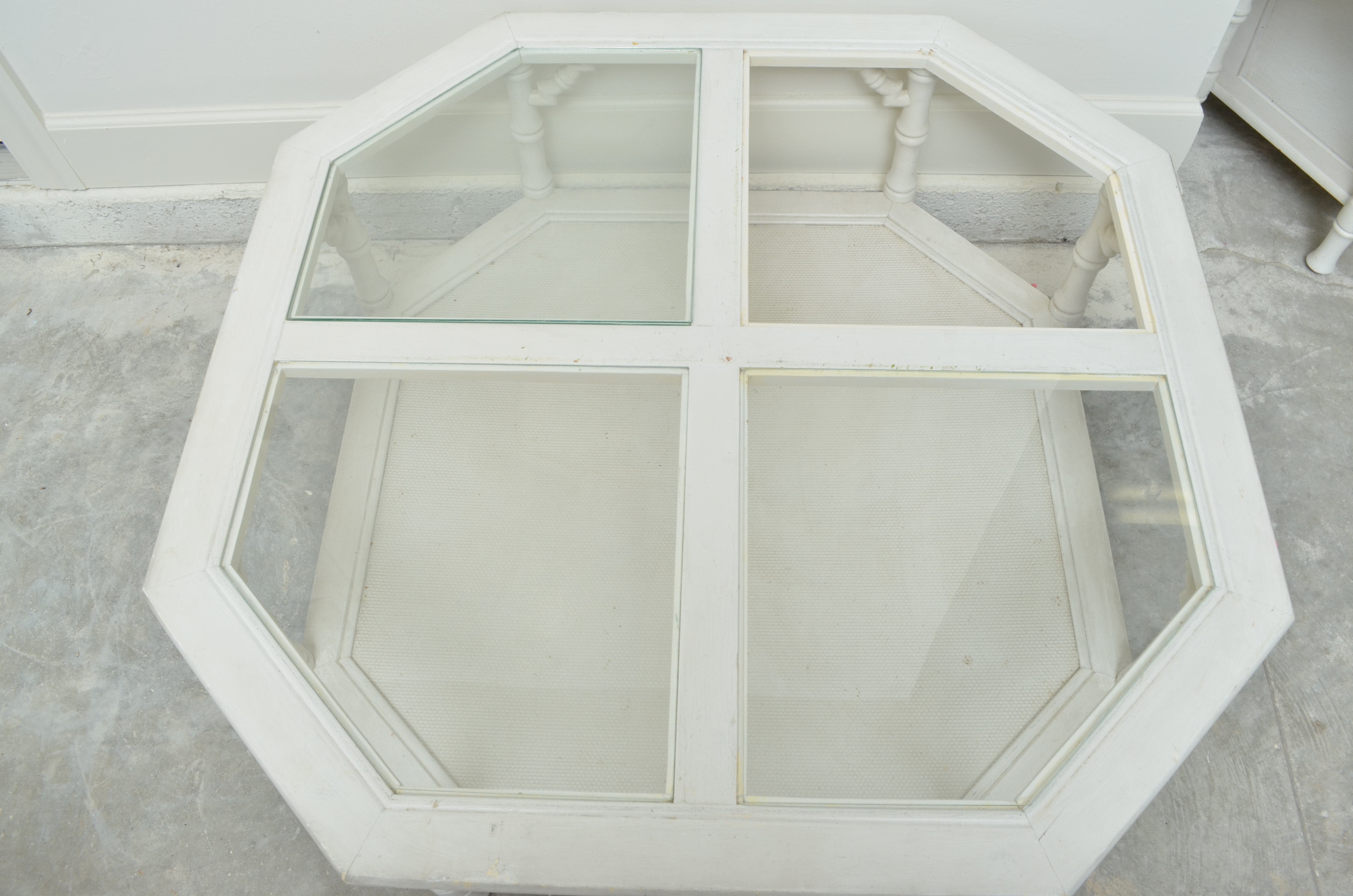 White Octagon Coffee Table
