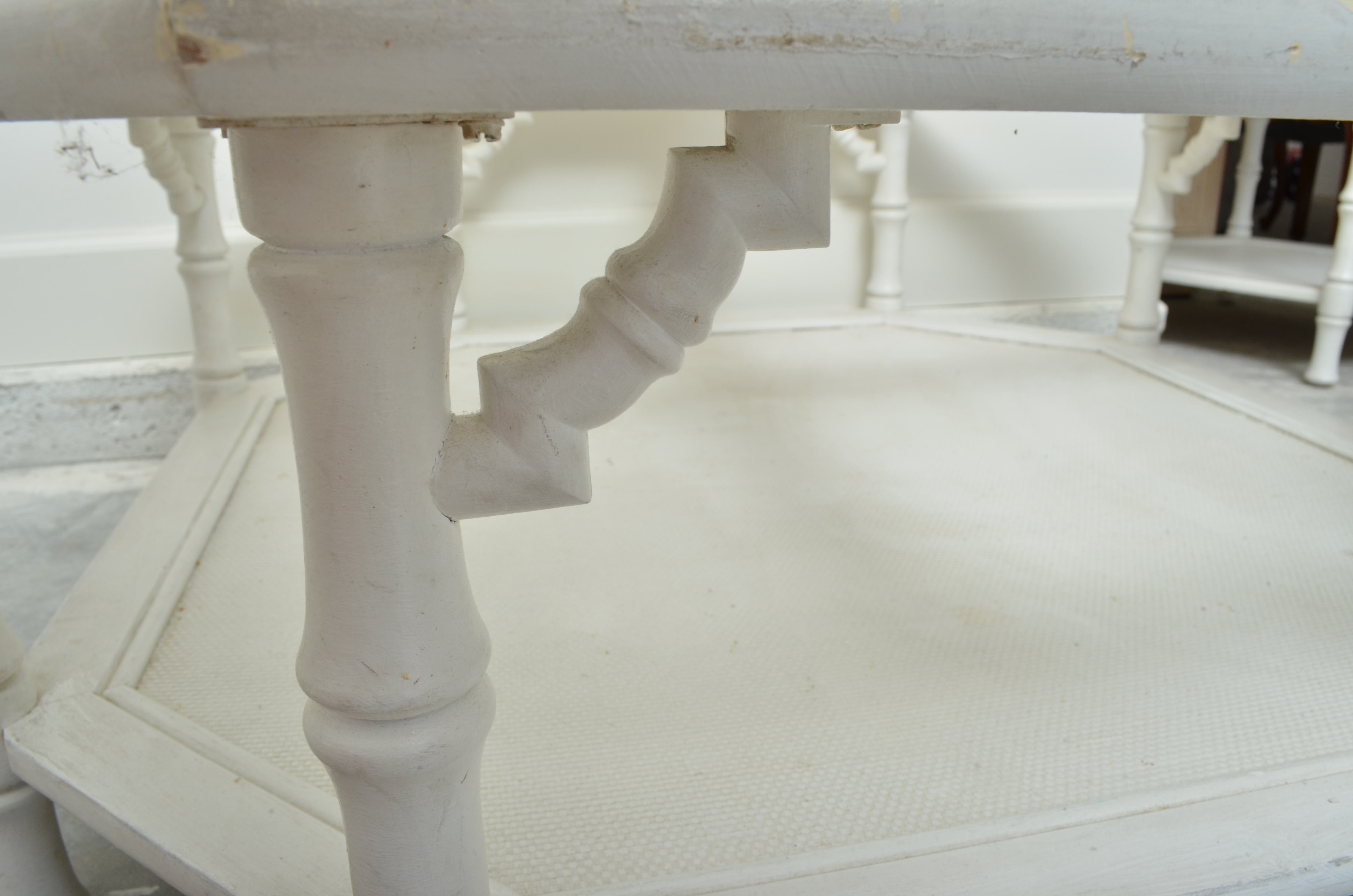 White Octagon Coffee Table