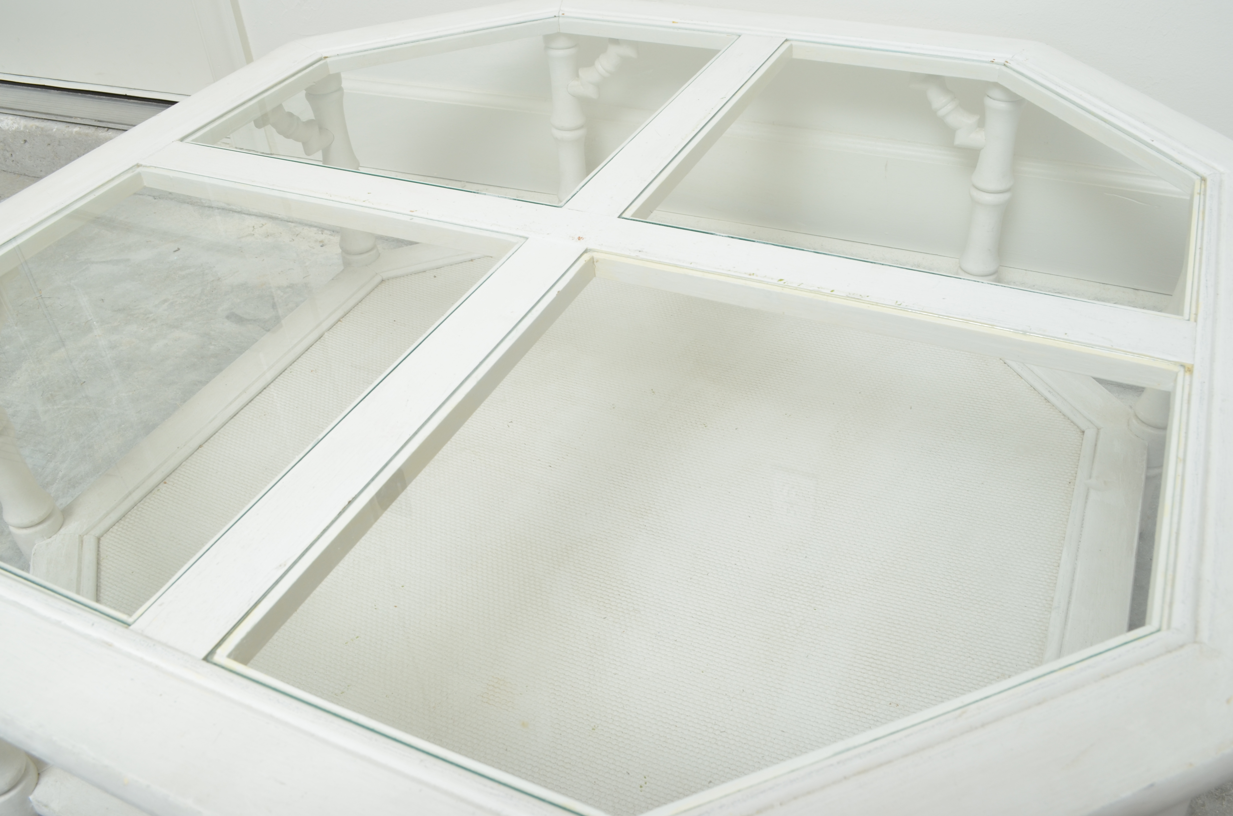 White Octagon Coffee Table