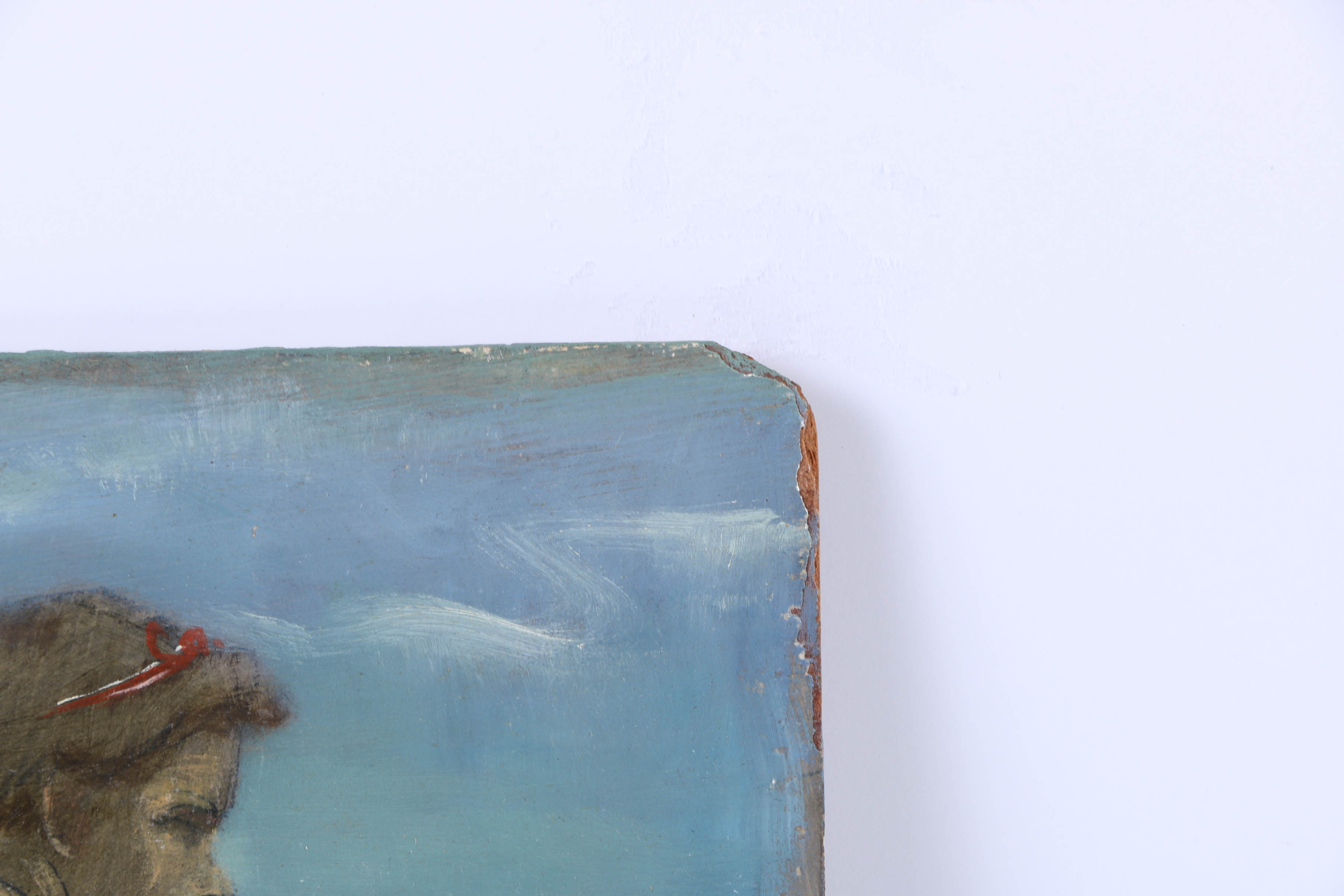 Albert Pels Oil Painting on Board of Nude Bather