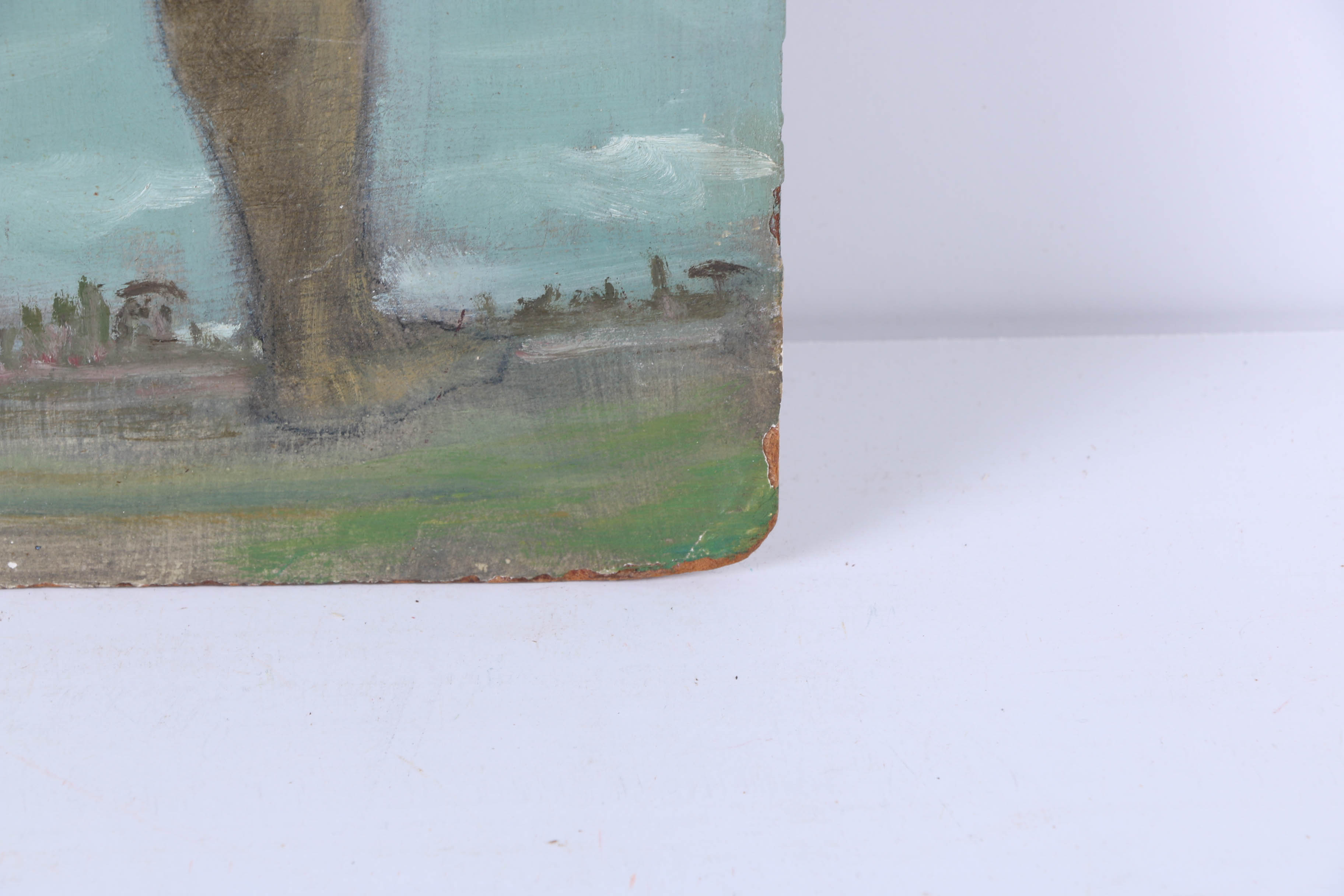 Albert Pels Oil Painting on Board of Nude Bather