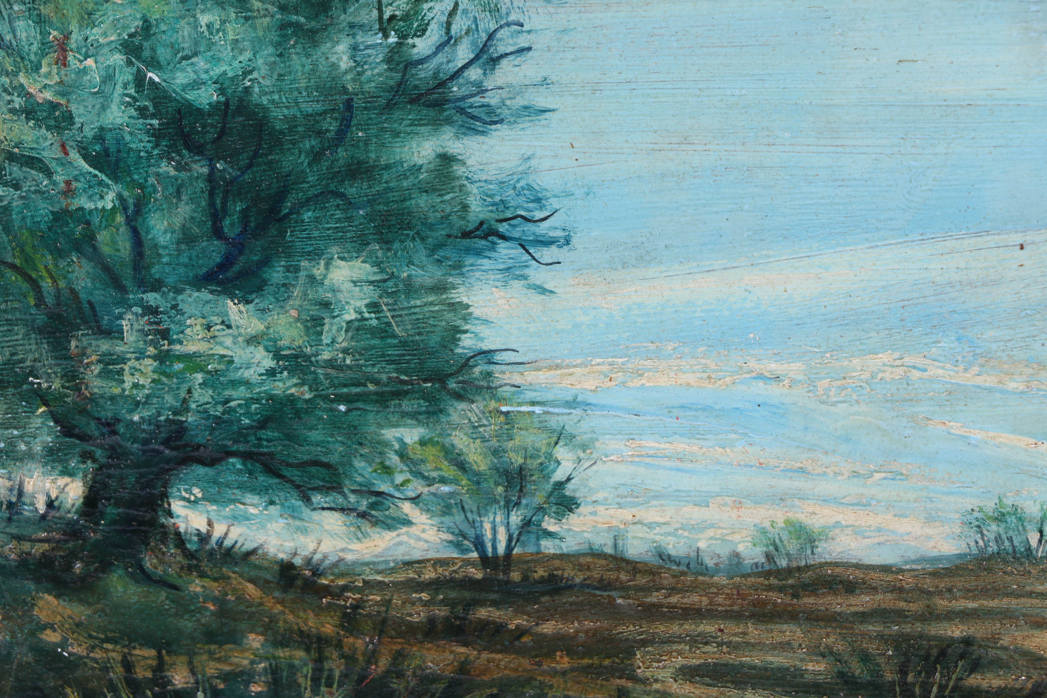 Albert Pels Oil Painting on Board Rural Landscape