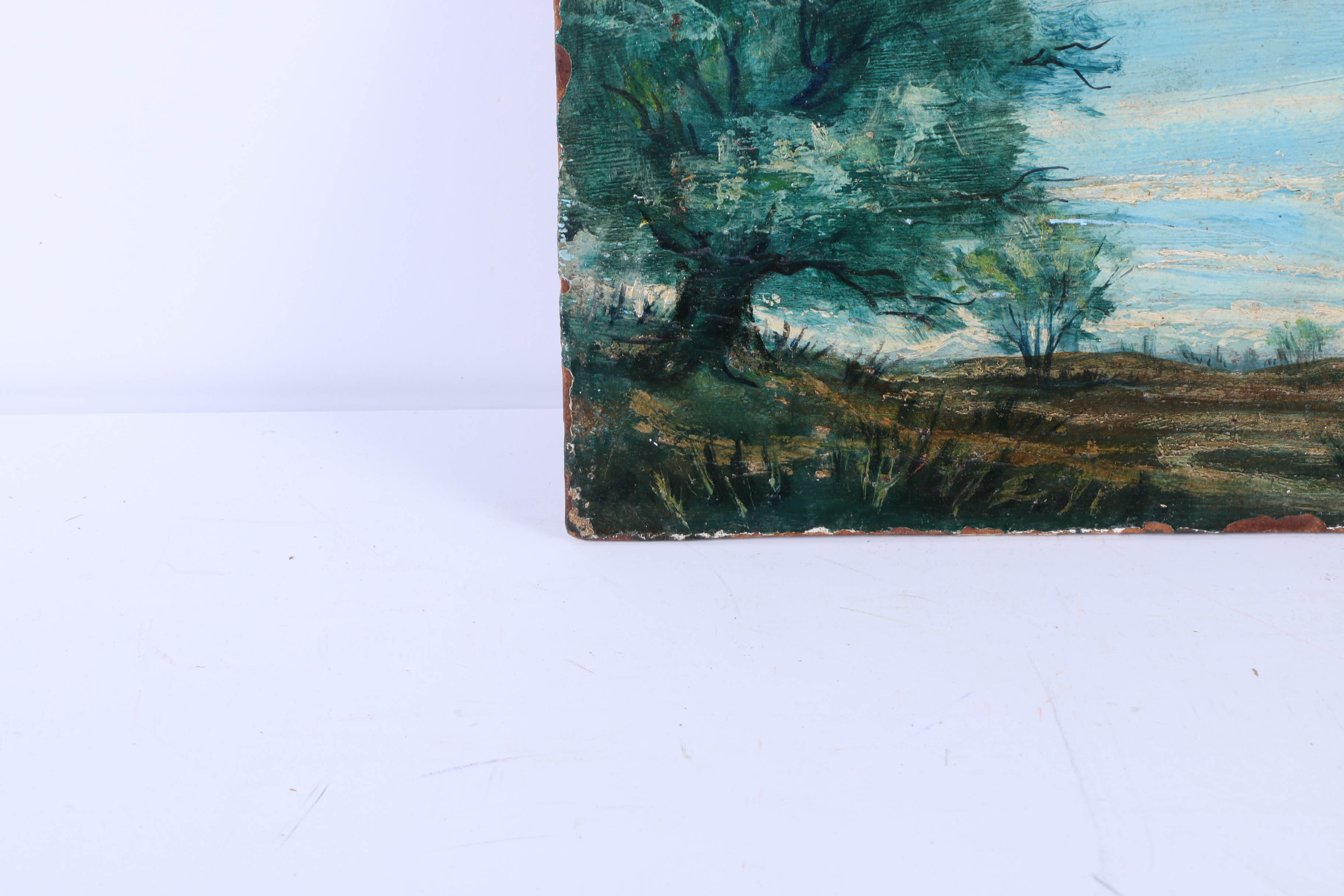 Albert Pels Oil Painting on Board Rural Landscape