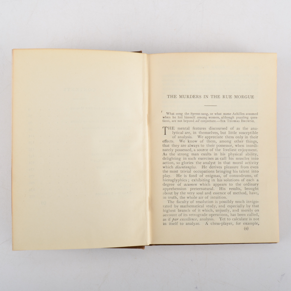 1895 Edition of "Weird Tales" by Edgar Allan Poe