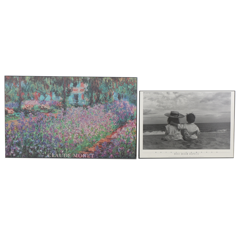 Claude Monet and Betsy Cameron Offset Lithographs on Board