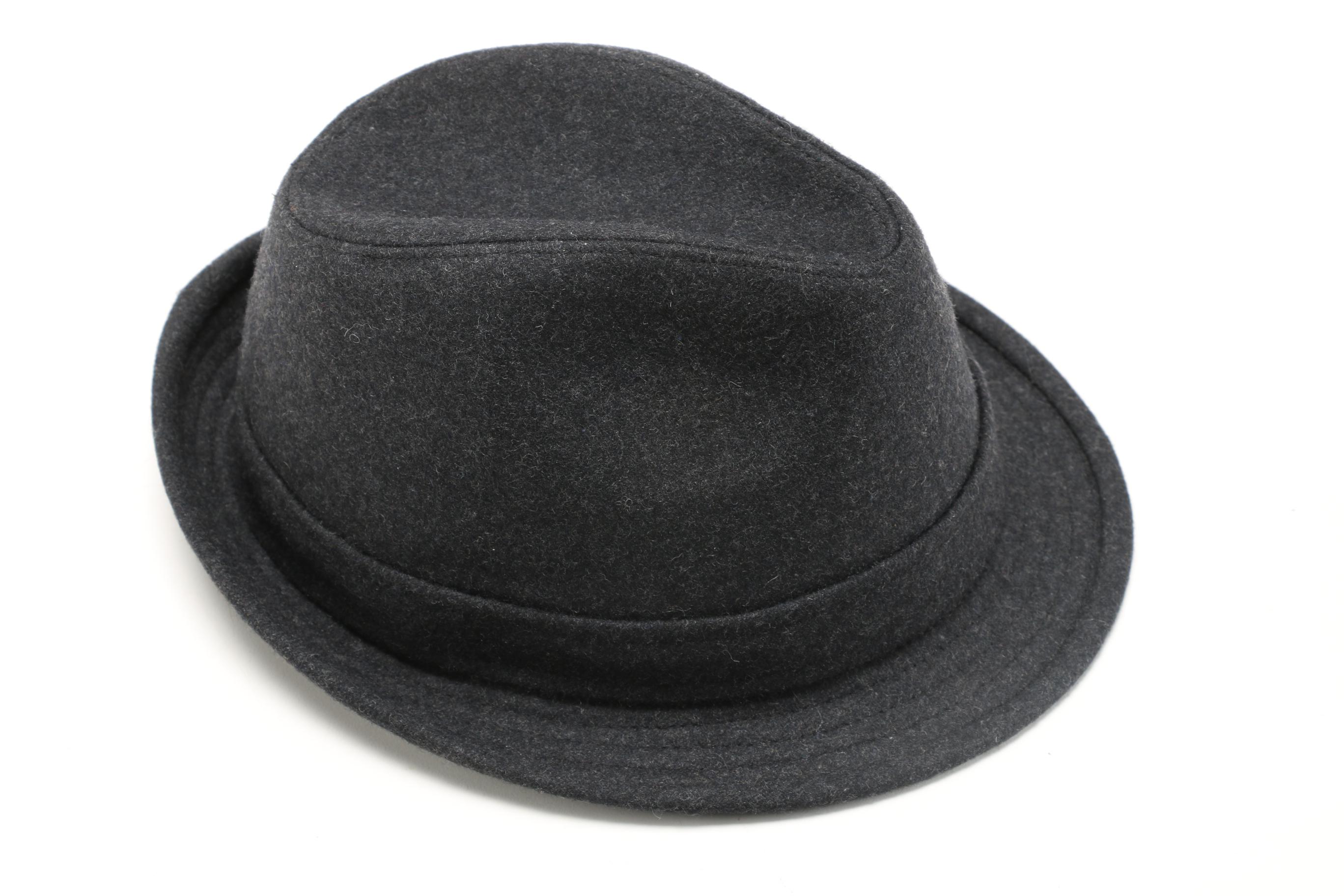 Men's Hats Including a Fedora by Stetson