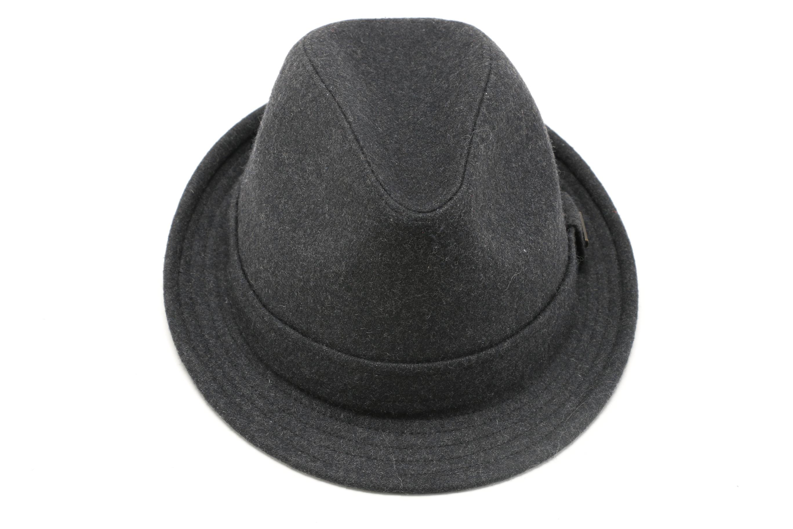 Men's Hats Including a Fedora by Stetson