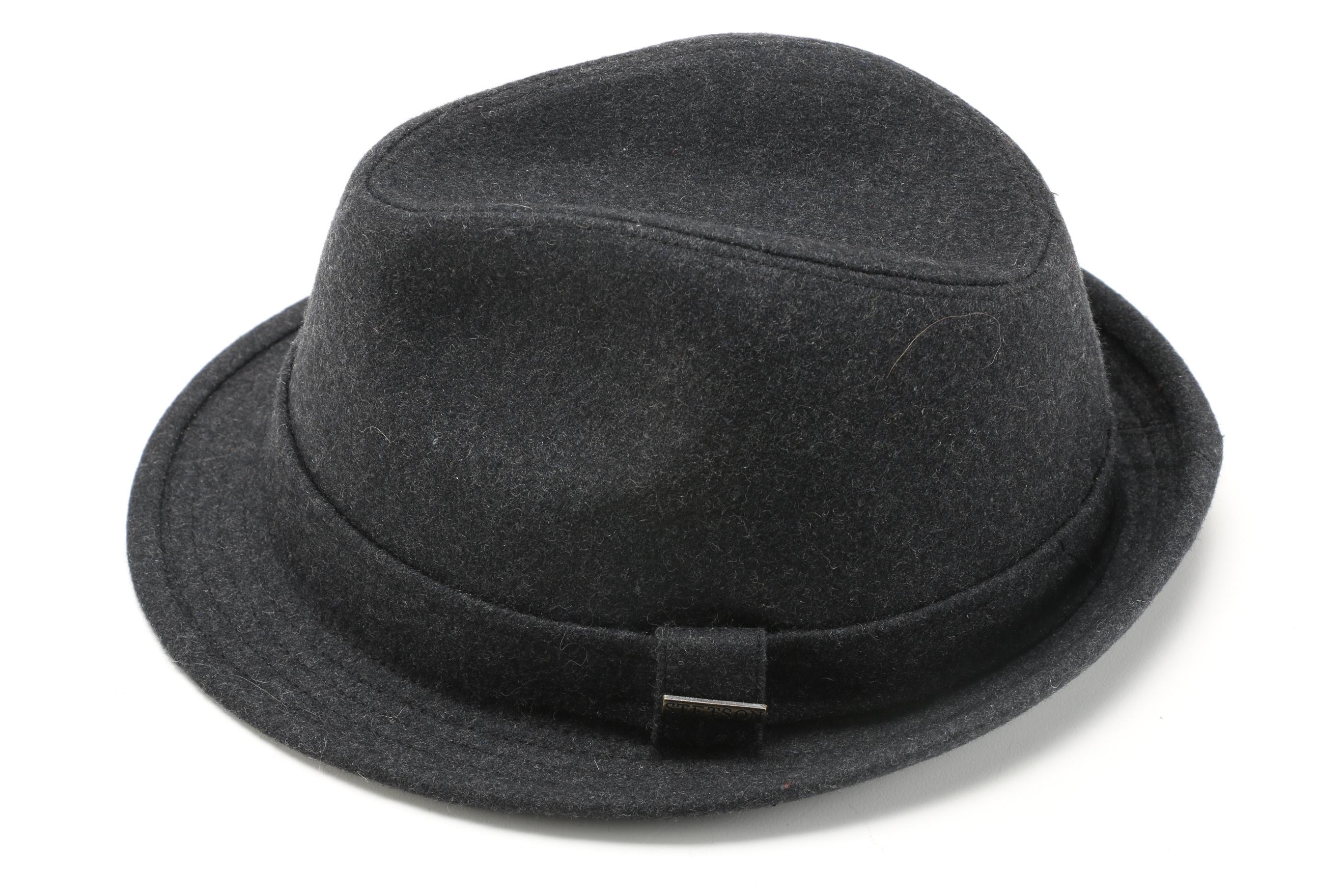 Men's Hats Including a Fedora by Stetson