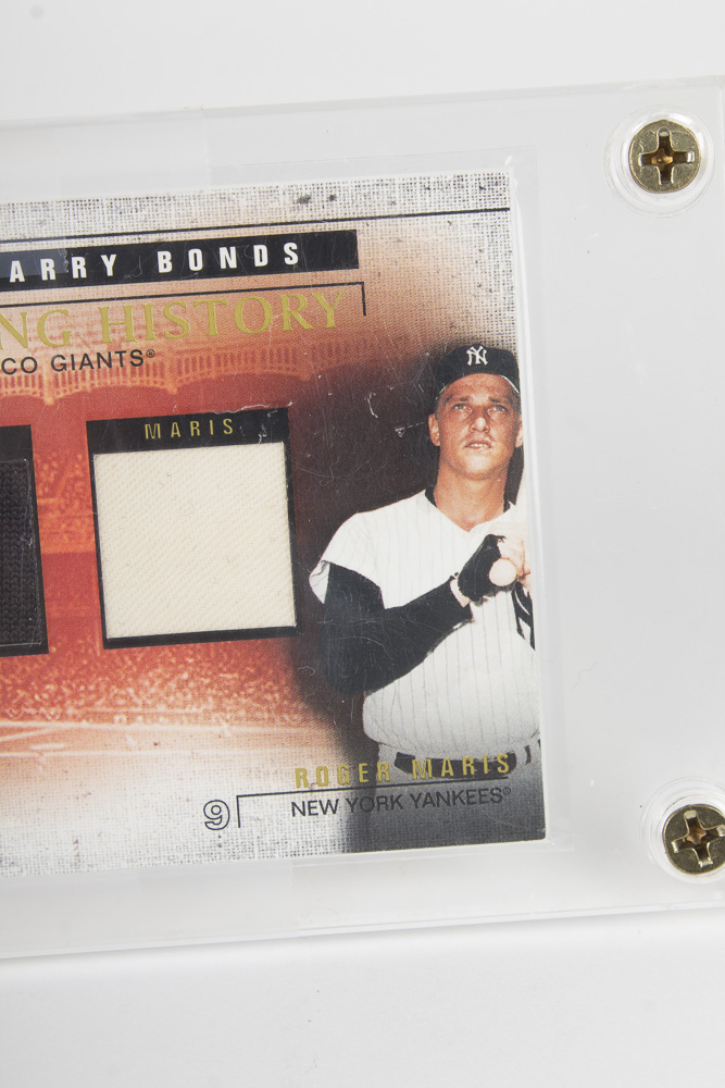 Barry Bonds/Roger Maris Jersey Card