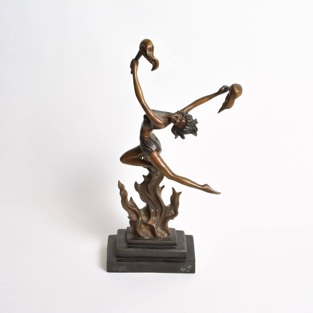 Metal Woman Sculpture