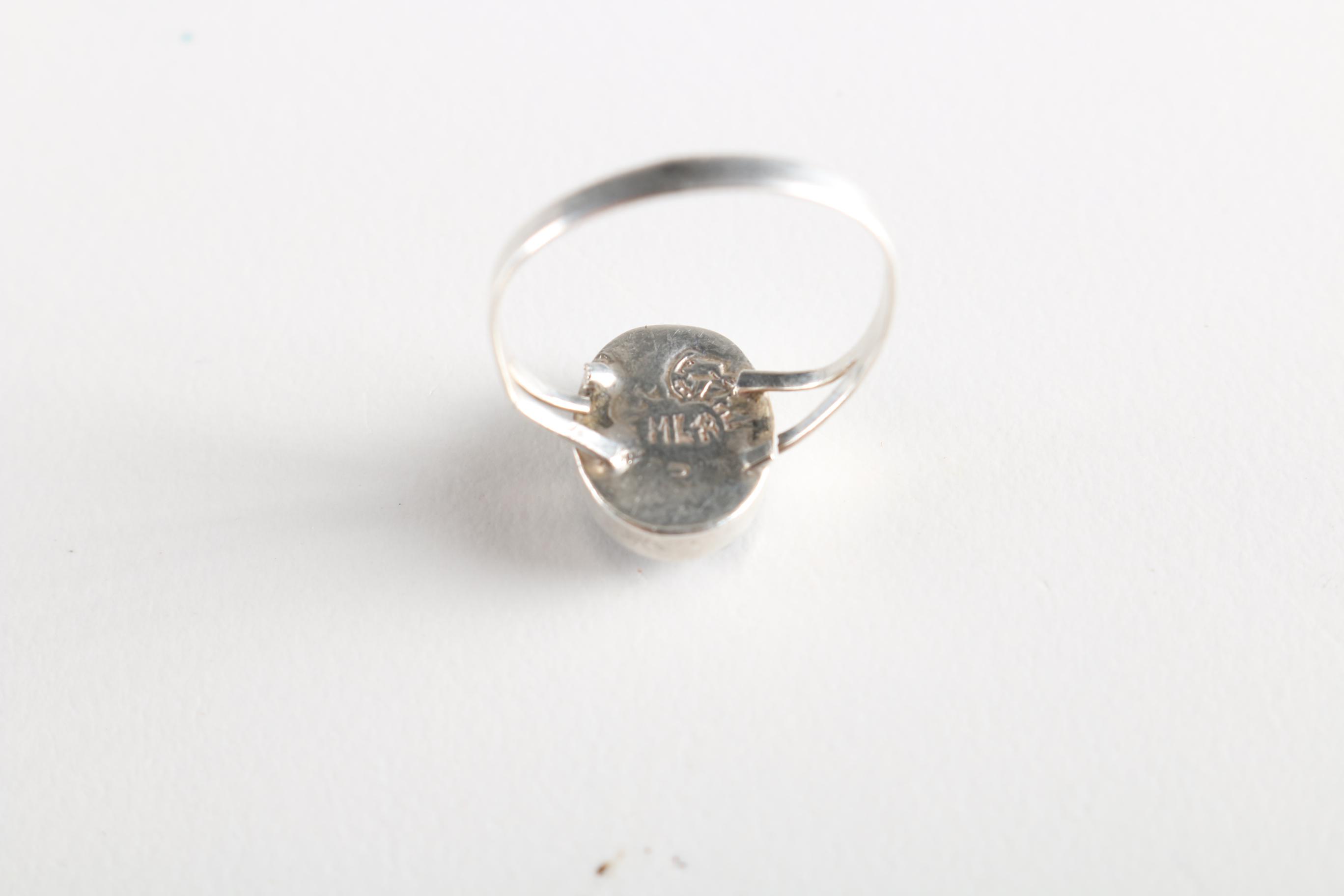 Sterling Silver Cuff Bracelet and Rings