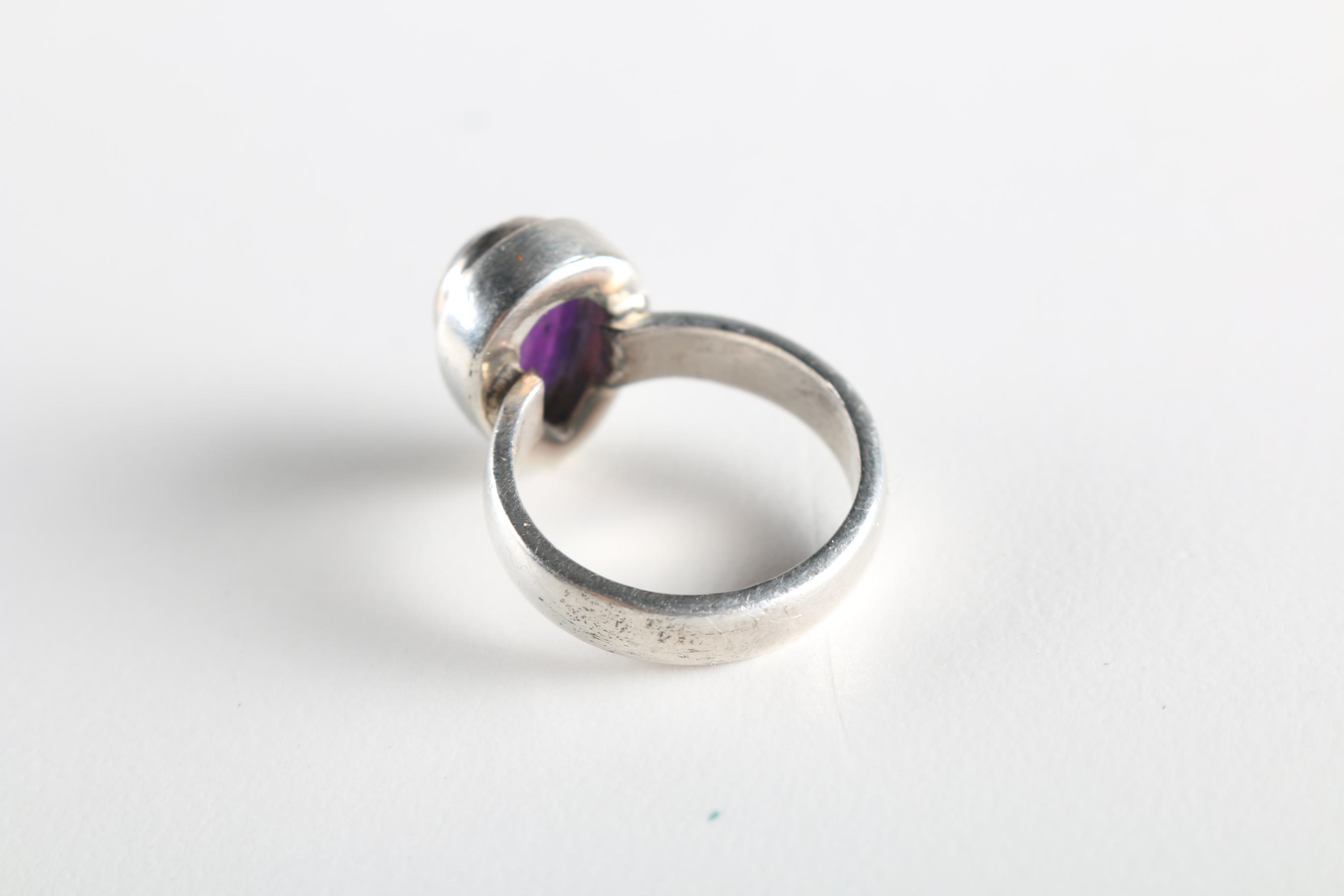 Sterling Silver Cuff Bracelet and Rings