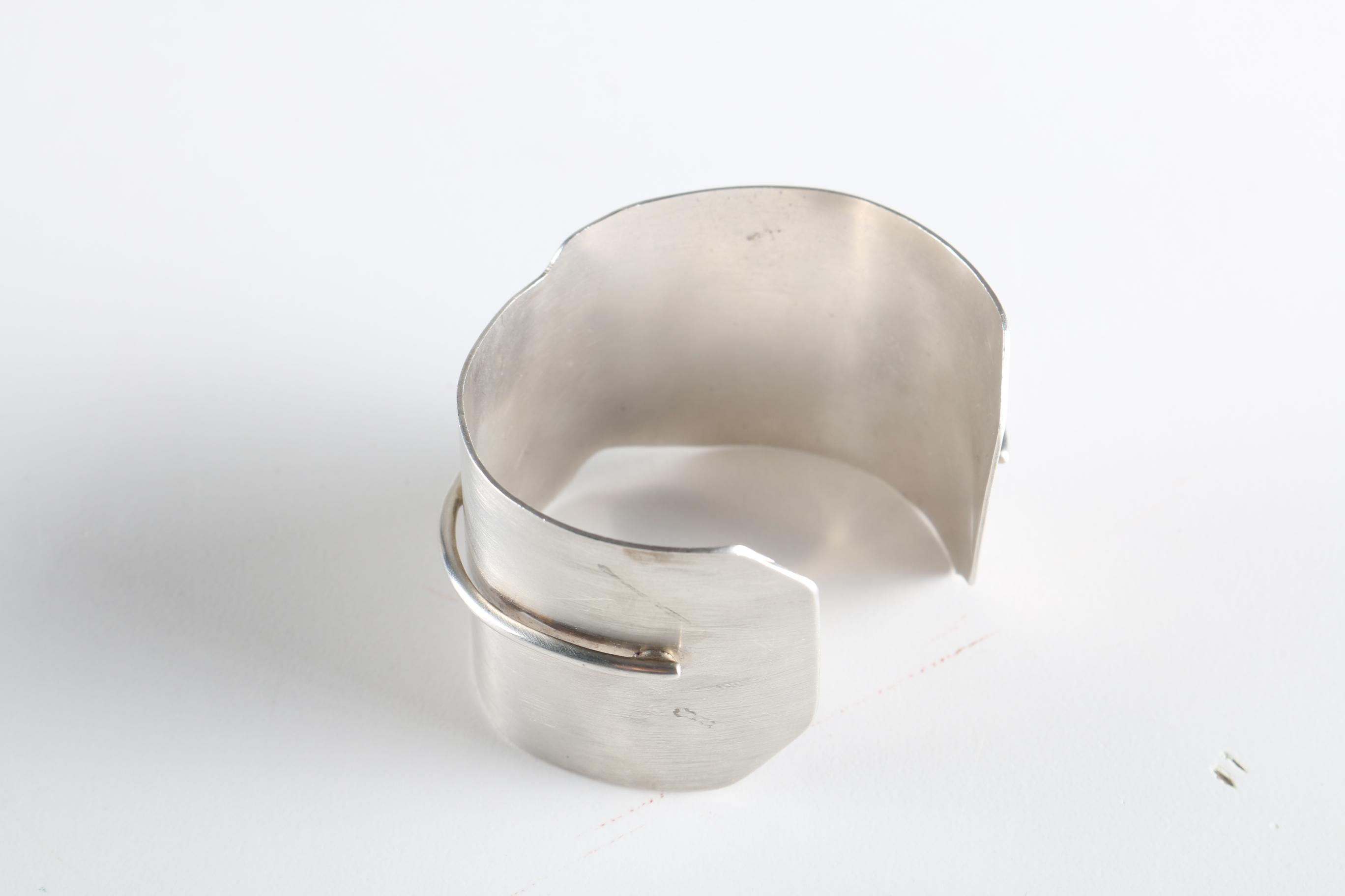 Sterling Silver Cuff Bracelet and Rings