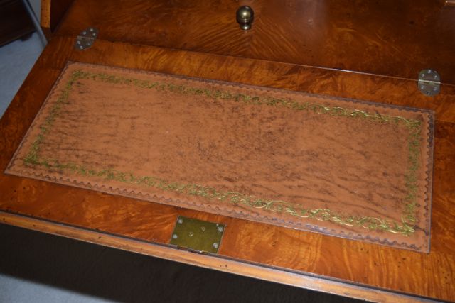 Burl Walnut Veneer Southampton Secretary