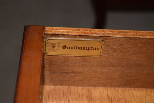 Burl Walnut Veneer Southampton Secretary