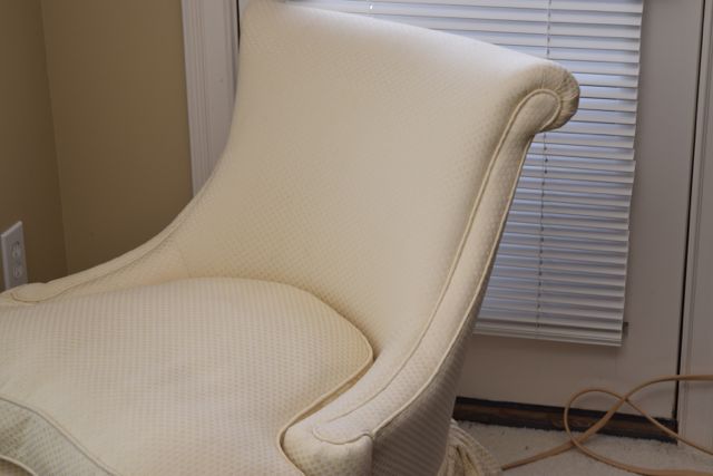 Upholstered Down Filled Accent Chair