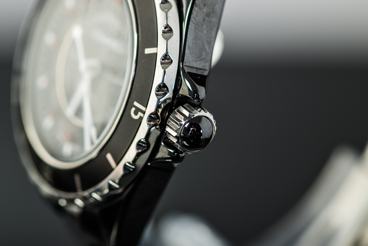 Chanel J12 Black Ceramic and Ruby Watch