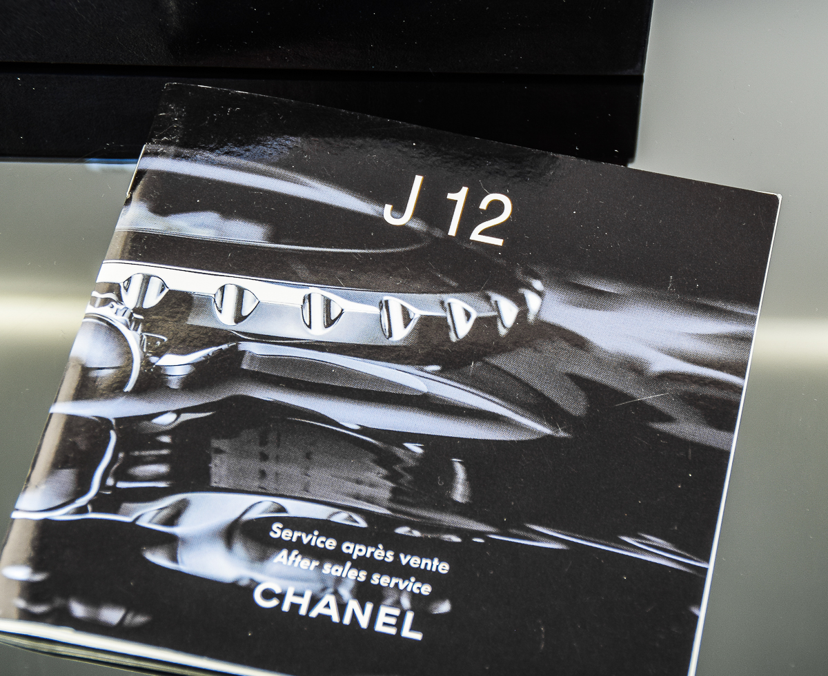 Chanel J12 Black Ceramic and Ruby Watch