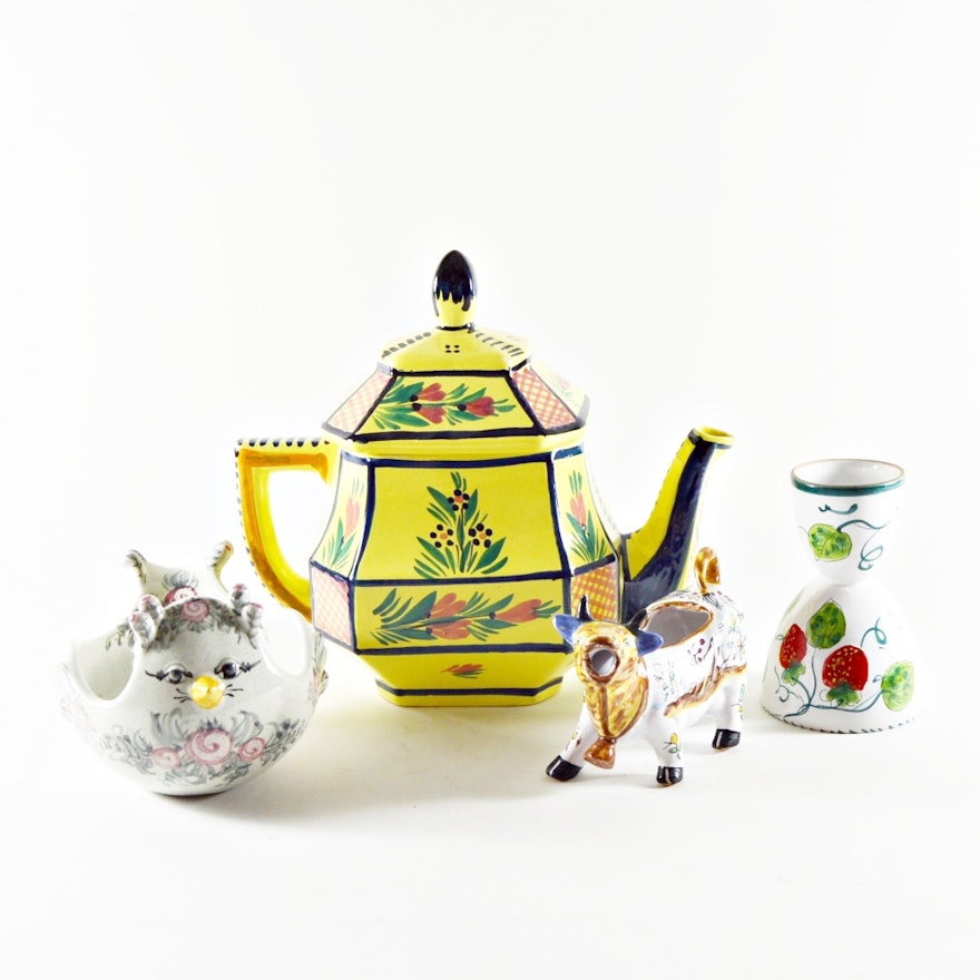 Collection of European Ceramic Kitchen Items