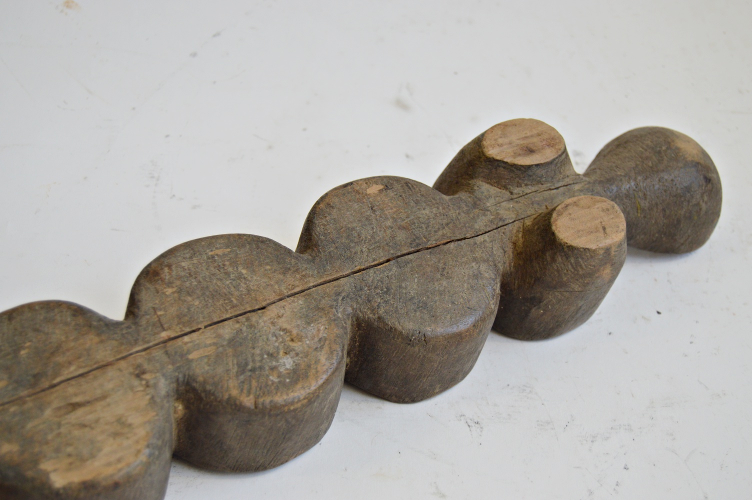 Antique African Dogon Awale Mankala Wood Game Board