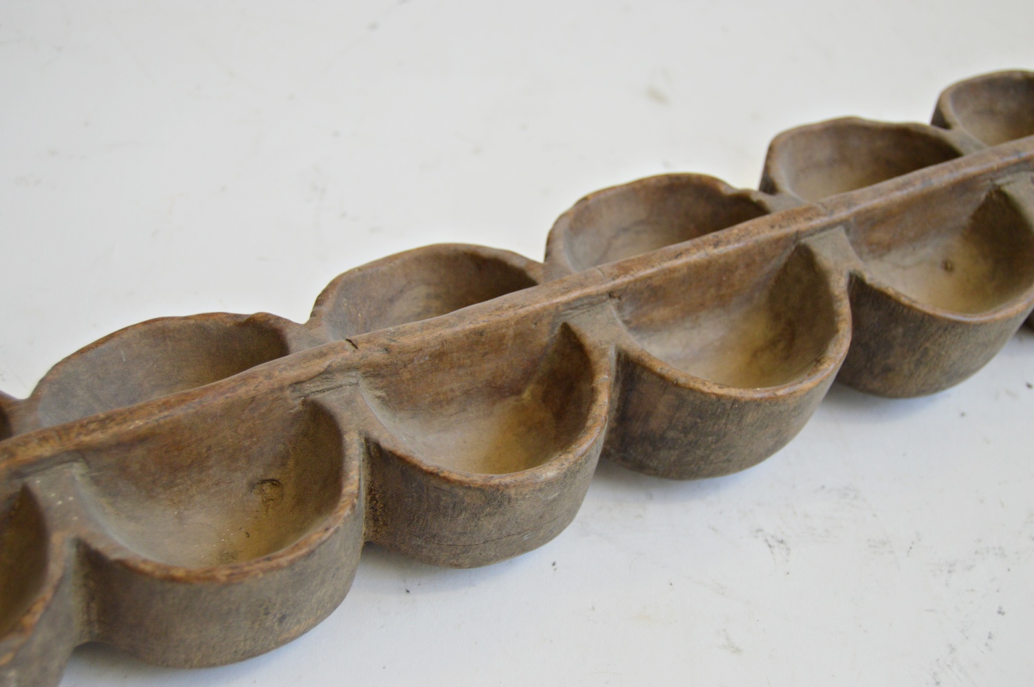 Antique African Dogon Awale Mankala Wood Game Board