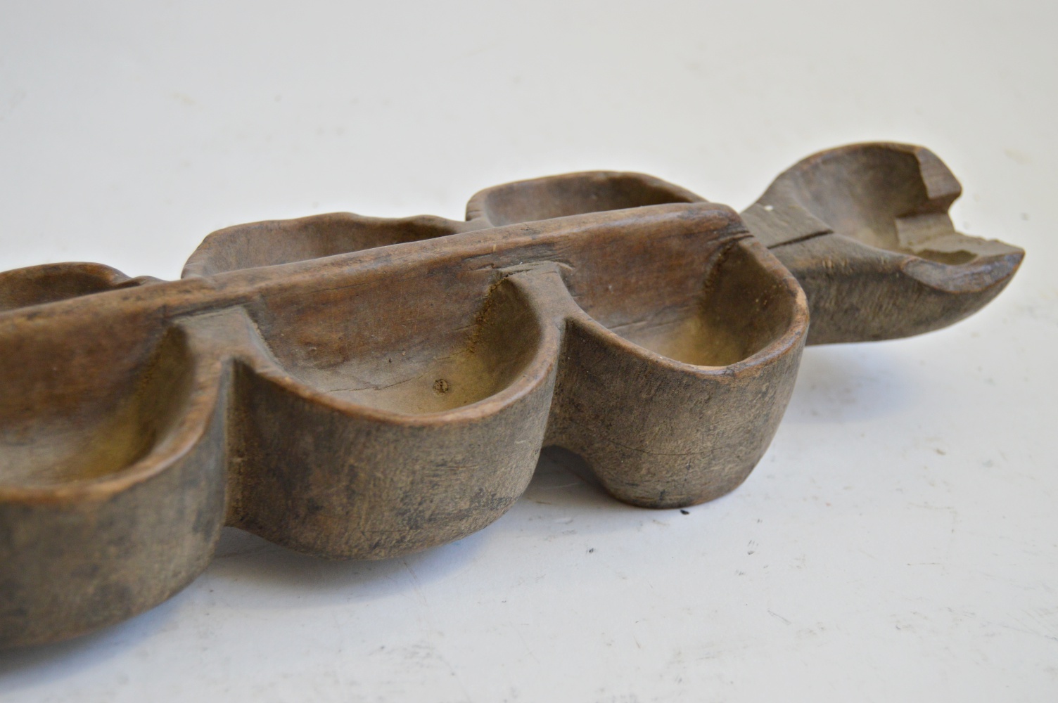 Antique African Dogon Awale Mankala Wood Game Board