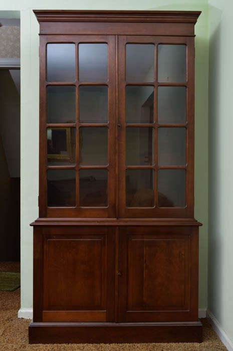 Vintage Walnut China Cabinet