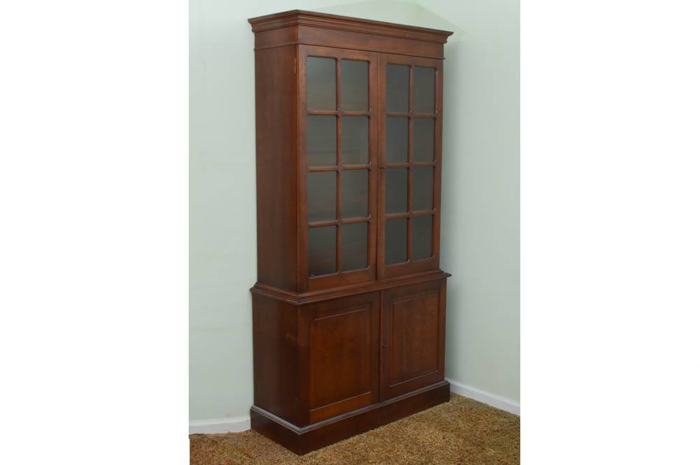 Vintage Walnut China Cabinet